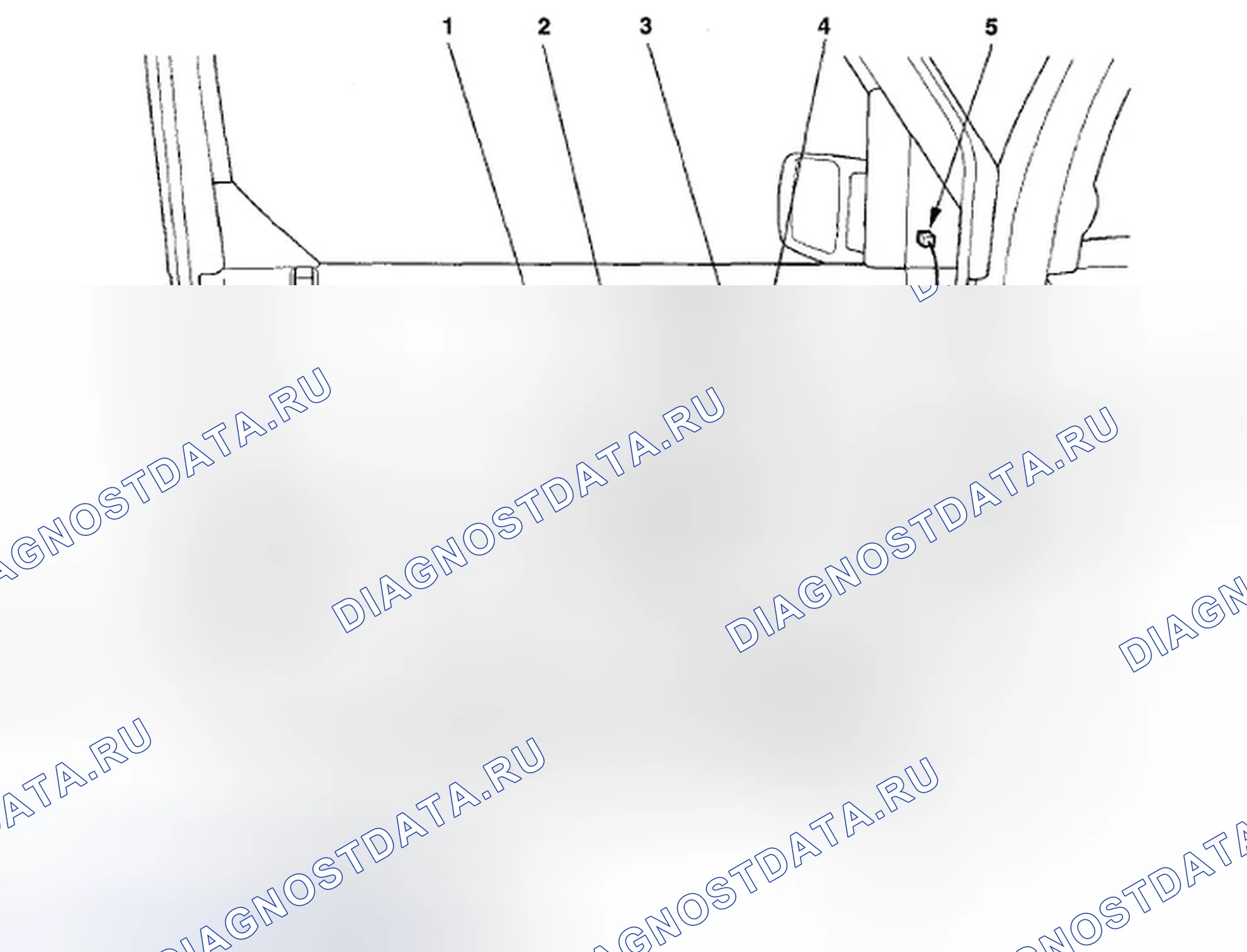 Рис. 290: Кабельный жгут двери водителя (стр. 203-28). Honda Element YH2 рестайлинг 2