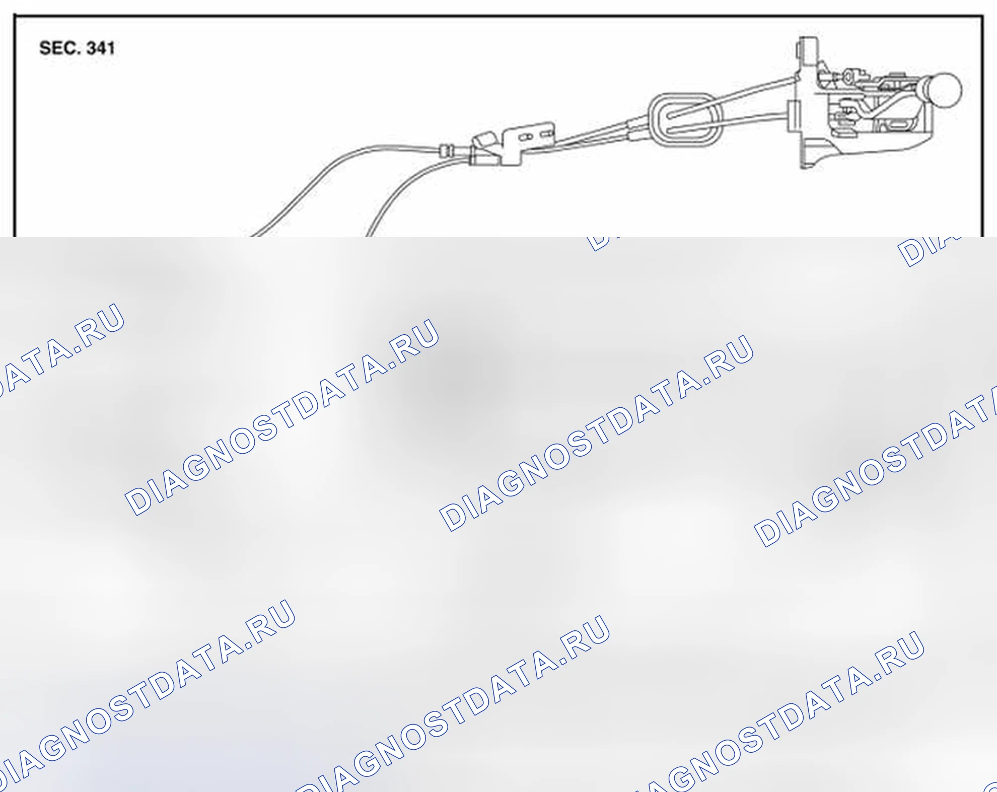 Рис. 228: Компонент устройства управления и кабель. Nissan Sentra B16 рестайлинг