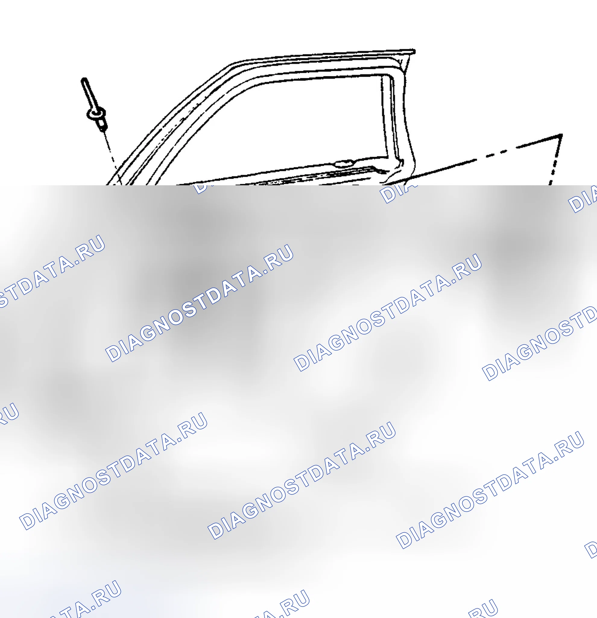 Рис. 37: Демонтаж (задние двери). Chevrolet Beretta I