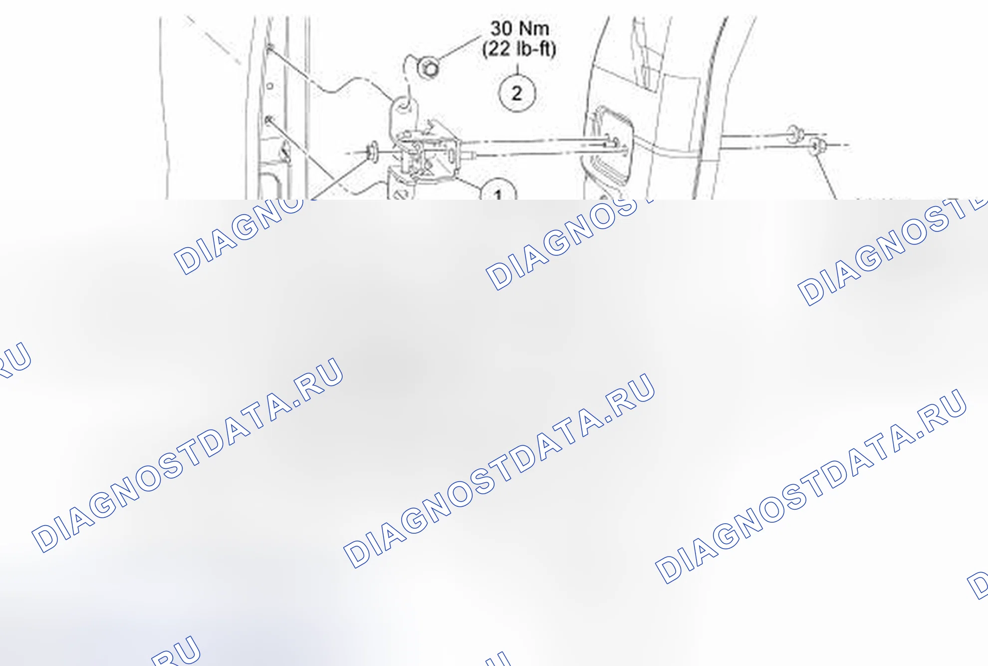 Рис. 165: Дверь - задняя, supercab. Ford F-150 XII