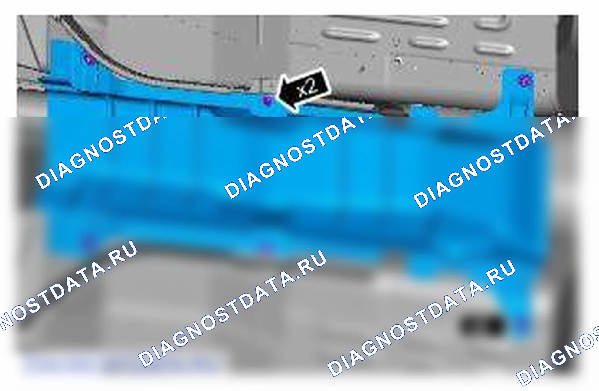 Рис. 58: ДЕМОНТАЖ. Jaguar XJ X351 рестайлинг