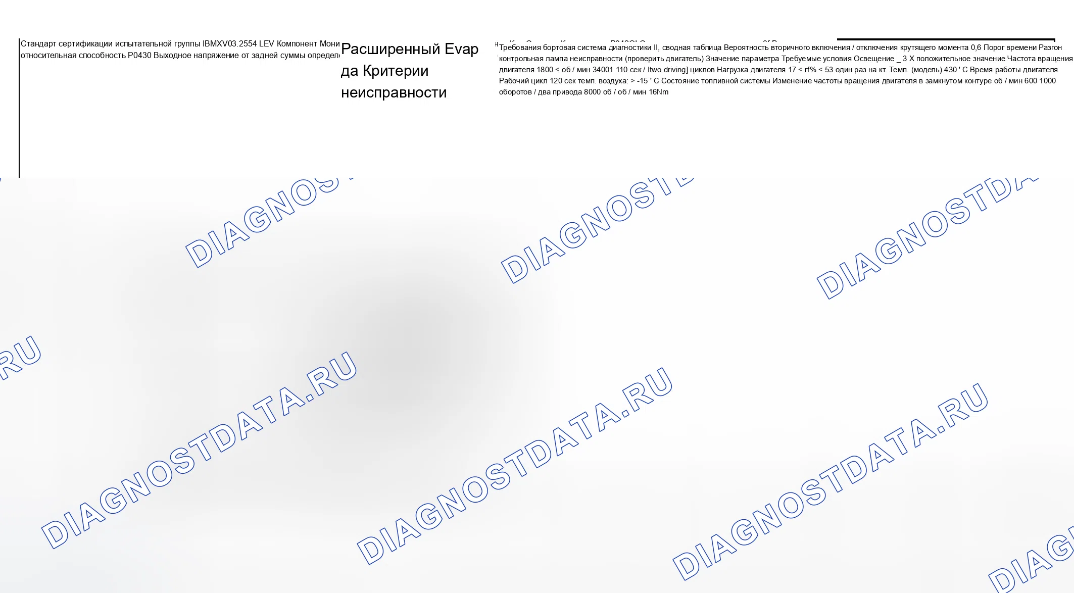 Рис. 84: Диаграмма расшифровка кода ошибки (тип двигателя: S54, испытательная группа: 1BMXV03.2S54-1 из 9). BMW X5 E53
