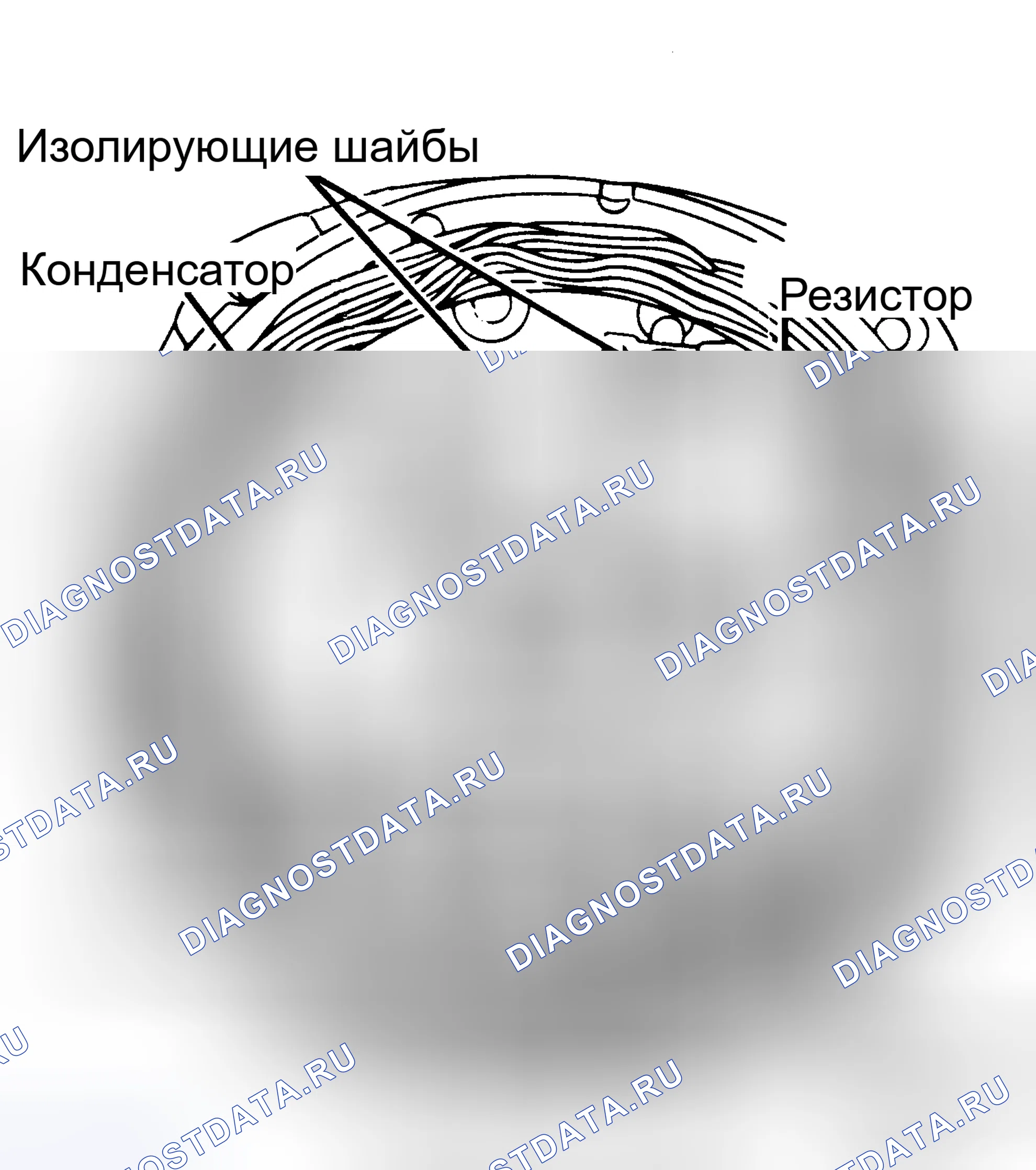 Рис. 15: Подключение испытательного оборудования для проверки регулятора напряжения Только для стандартных генераторов переменного тока.. Pontiac Grand Prix IV