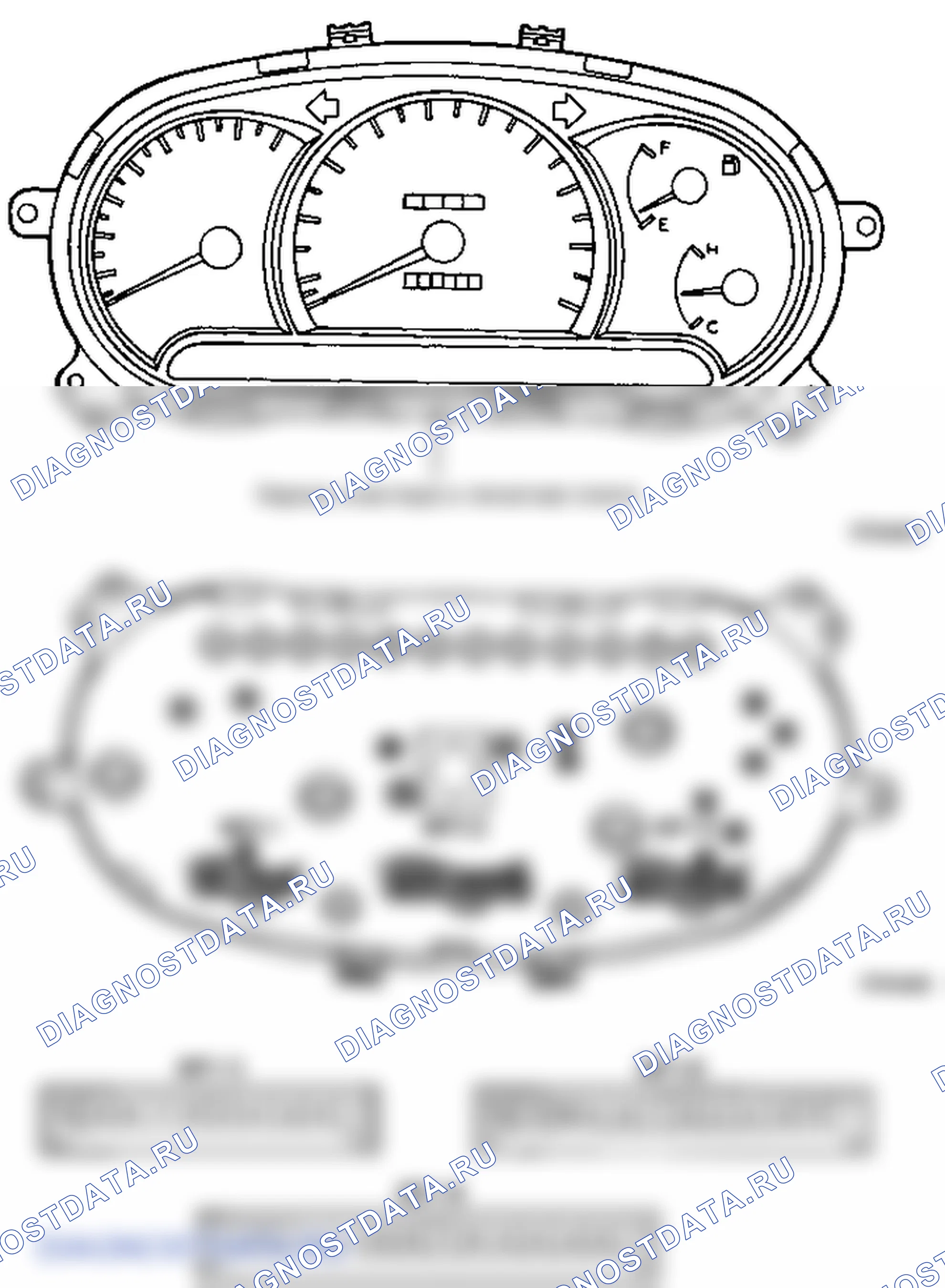 Детали комбинации приборов. Hyundai Accent LC