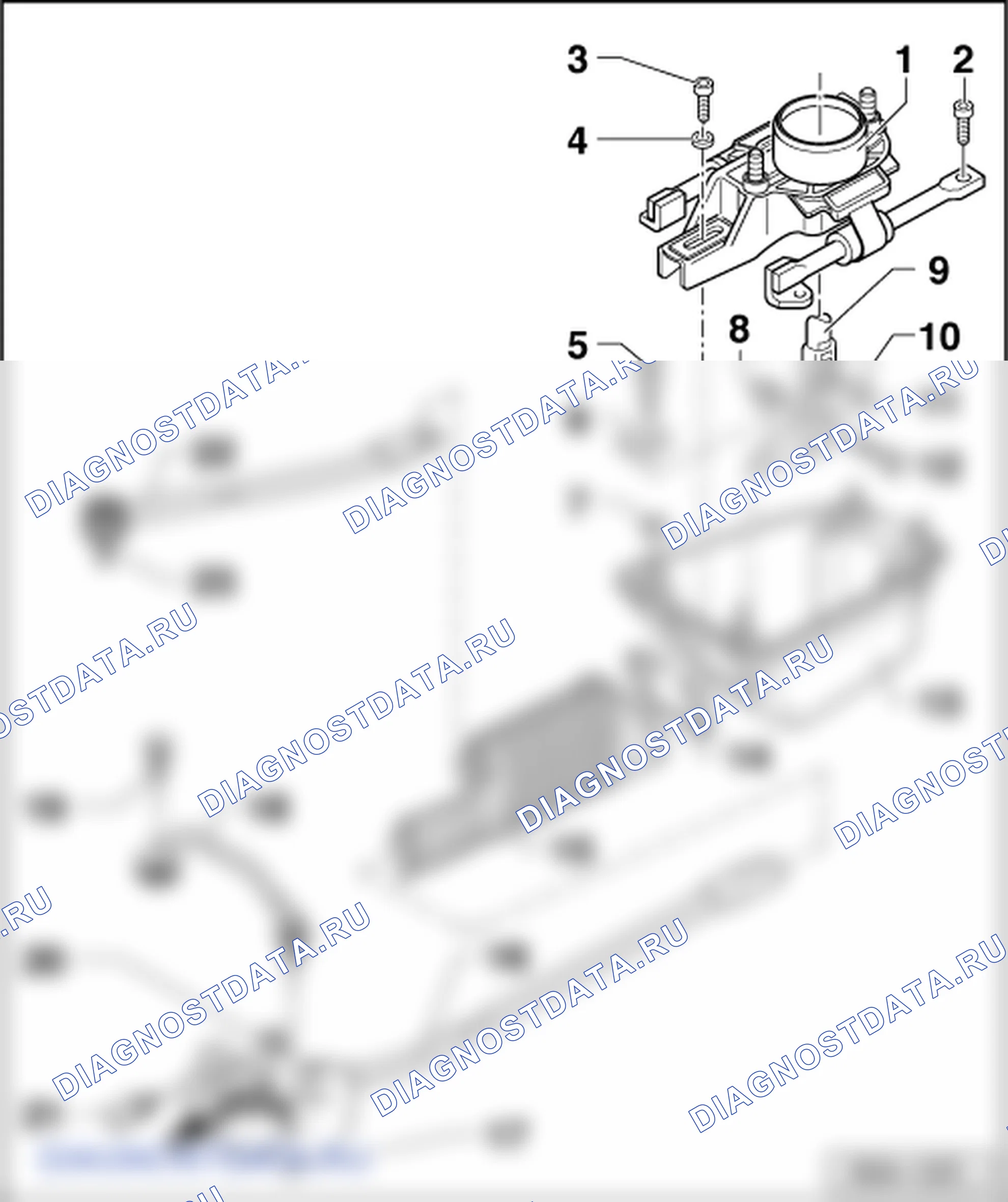Привод переключения передач (Кoрoбкa пeрeдaч 01E). Skoda Superb I