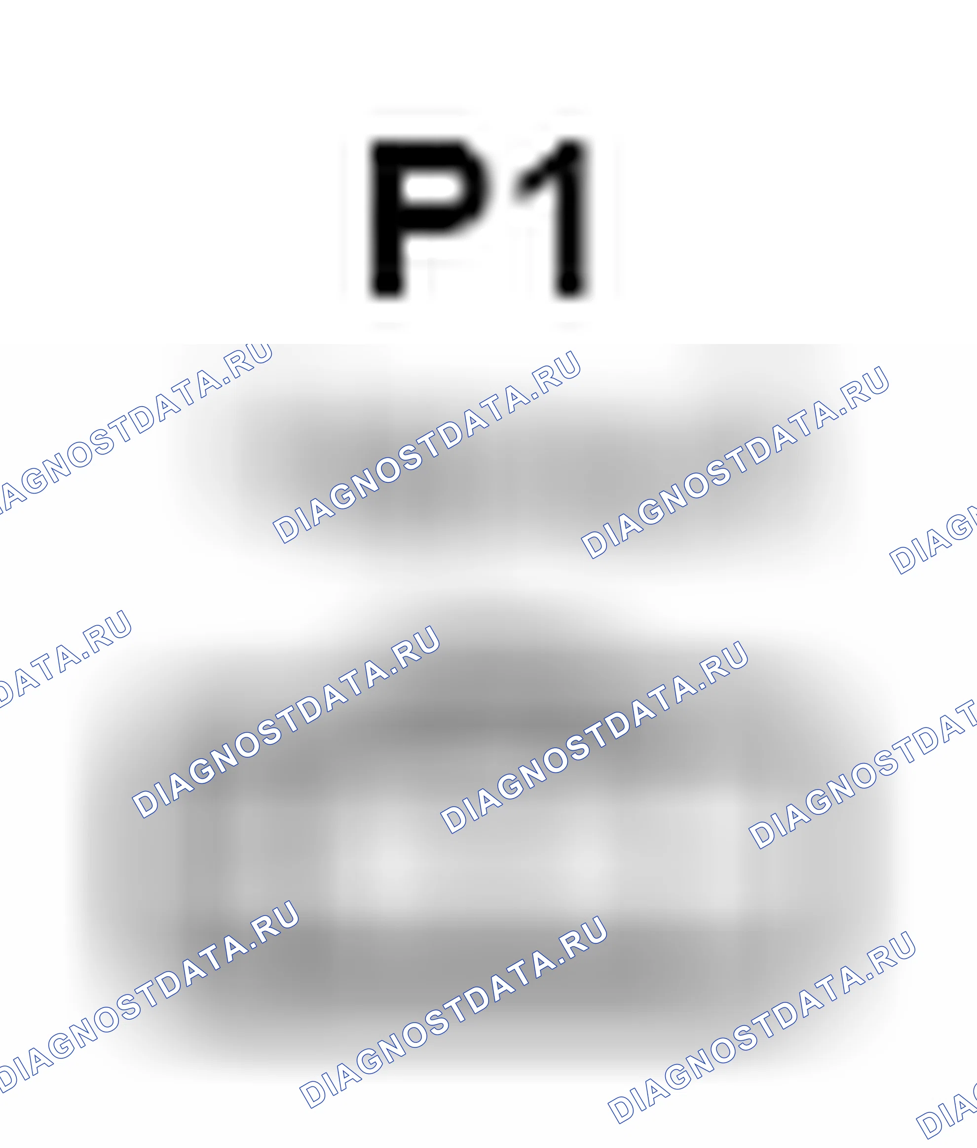 Рис. 1311: Вид с торца разъема обогрев стекла заднего окна (P1). Toyota Camry XV40