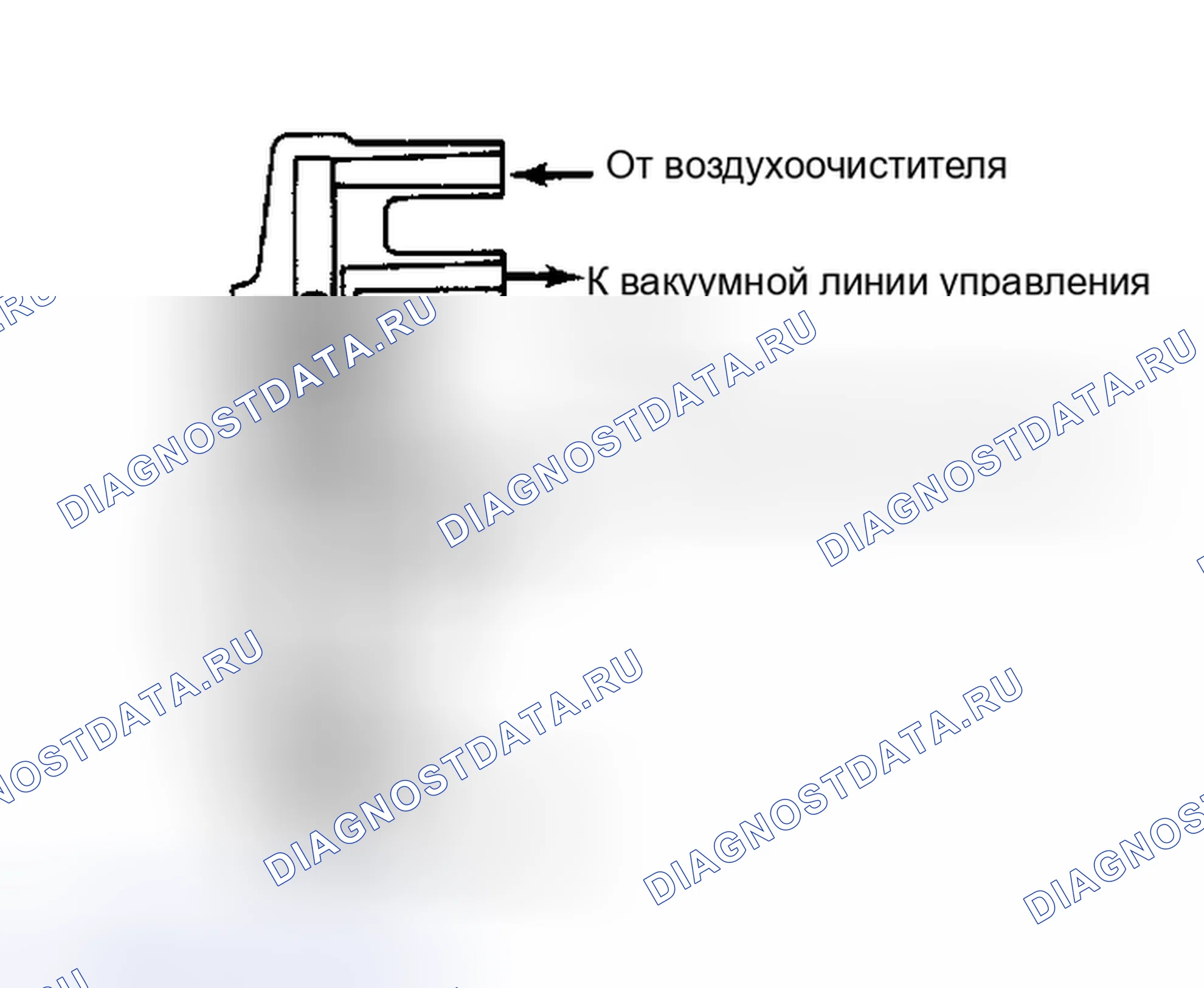 Рис. 9: Термовакуумный клапан (TVV). Nissan Stanza II