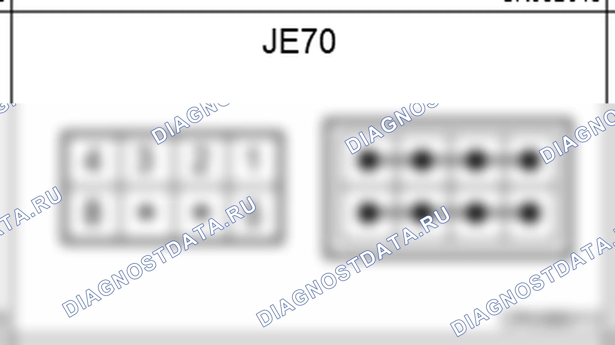 Распиновка разъёма JE70 — joint connectors. Hyundai Genesis Coupe(Bk)-U.S. I