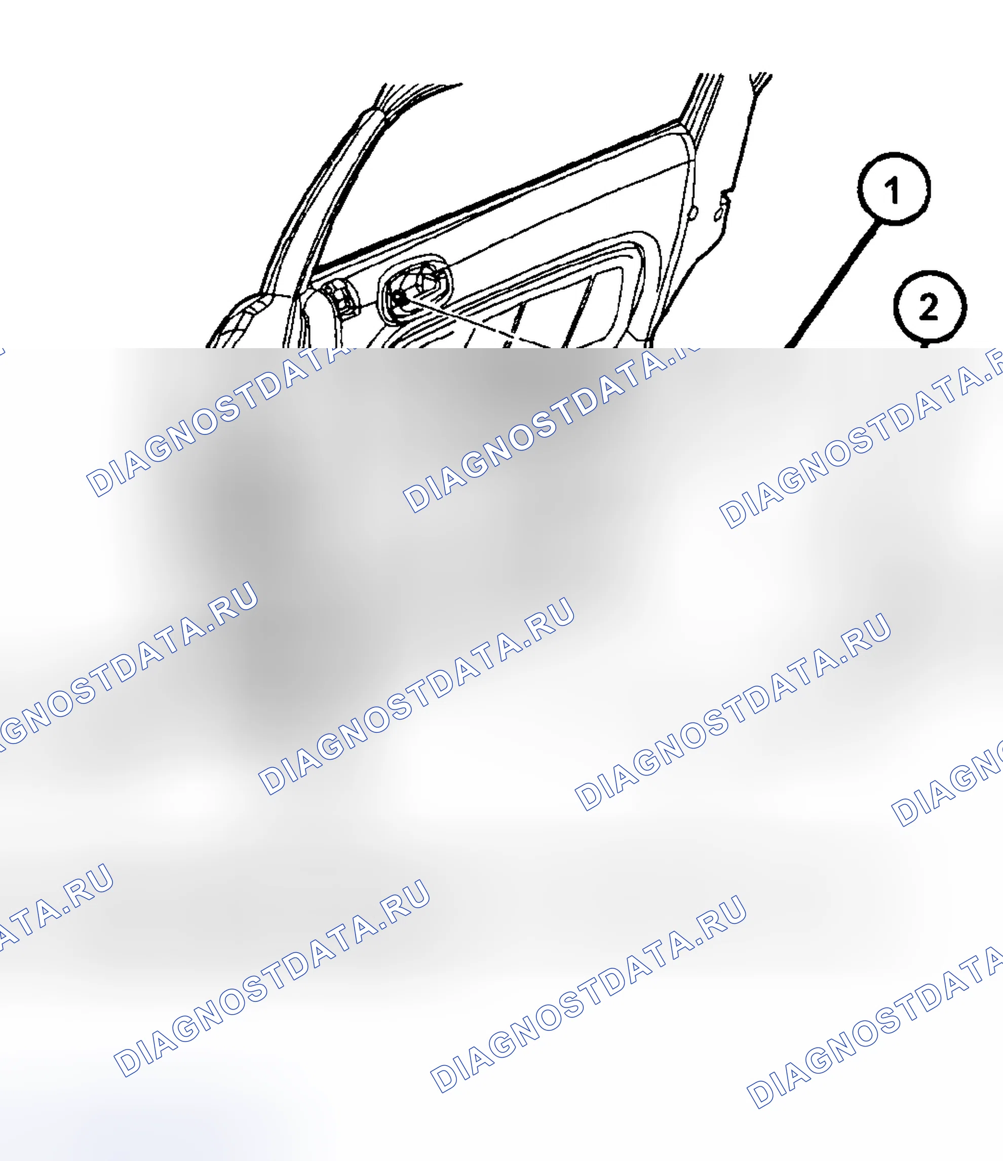 Рис. 76: ДЕМОНТАЖ. Chrysler Sebring II рестайлинг