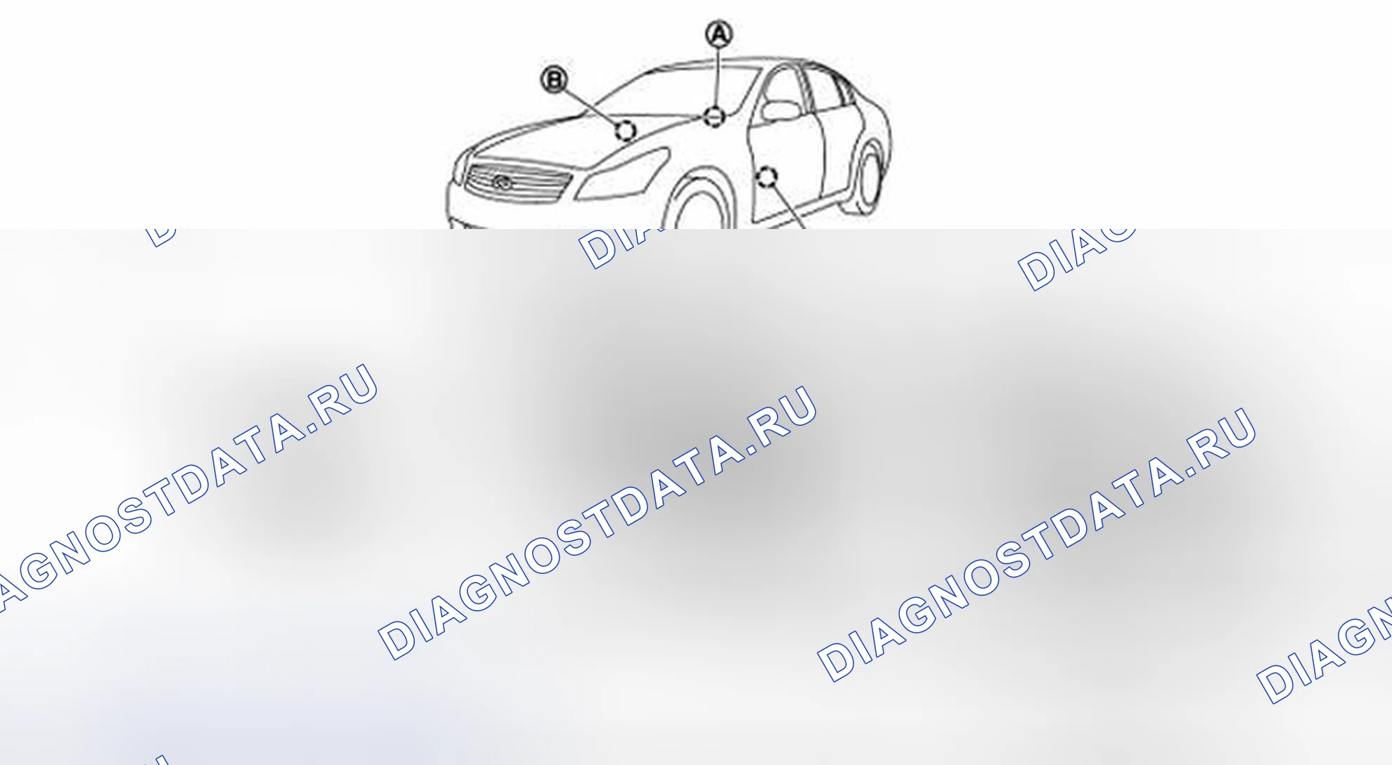 Рис. 7: Расположение компонентов. Infiniti G35 IV