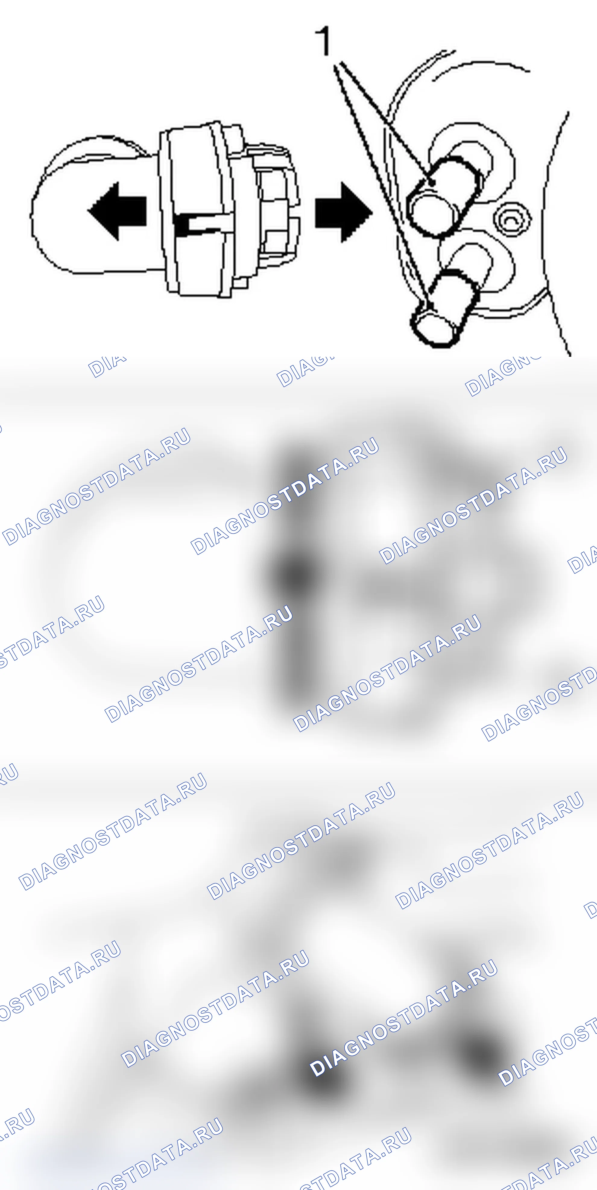 Снять и установить двигатель (правостороннее управление, AT). Opel Zafira B