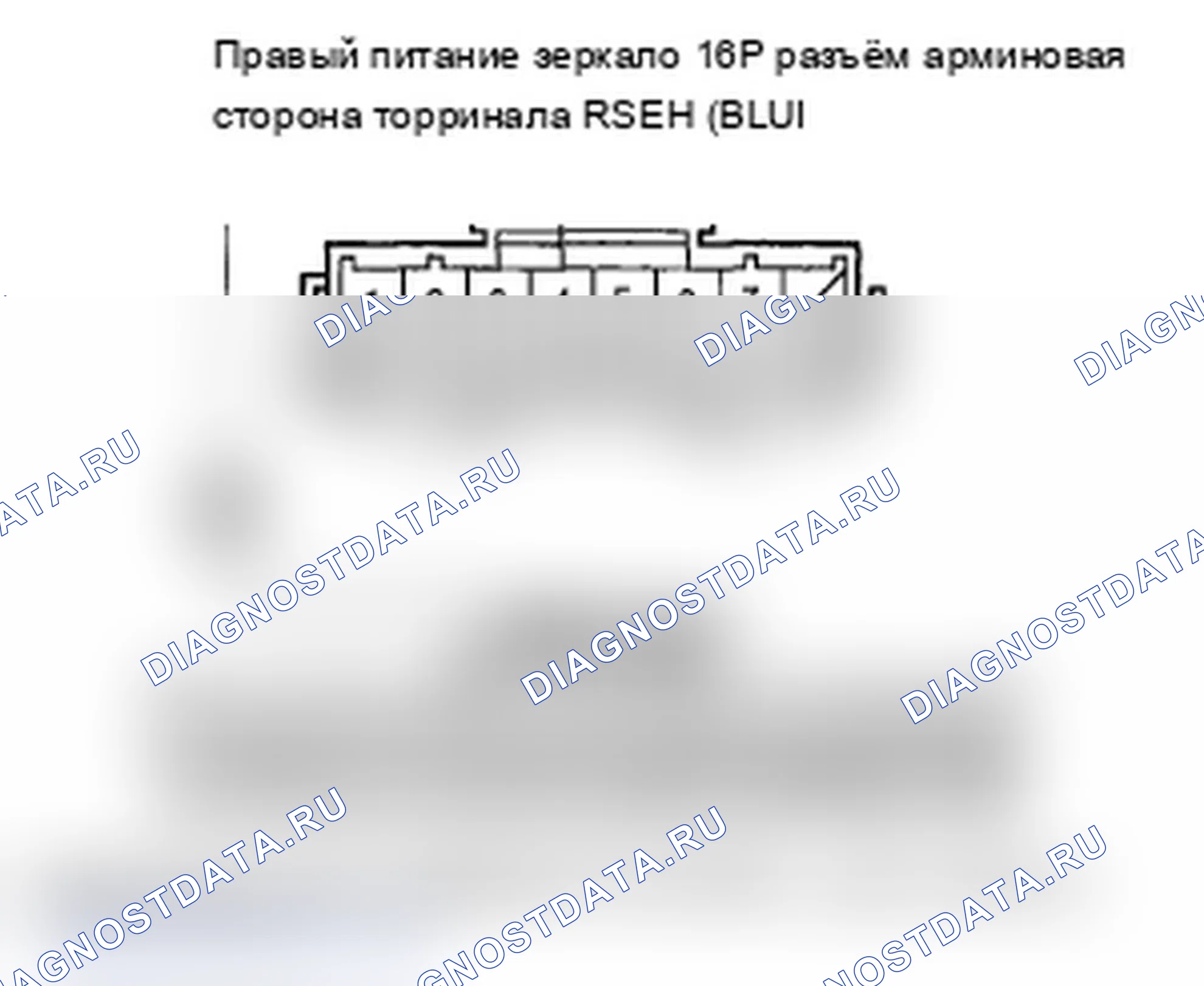 Рис. 81: B2184 расшифровка кода ошибки: ошибка сигнала датчика по горизонтали правого силового зеркала. Acura RL II рестайлинг