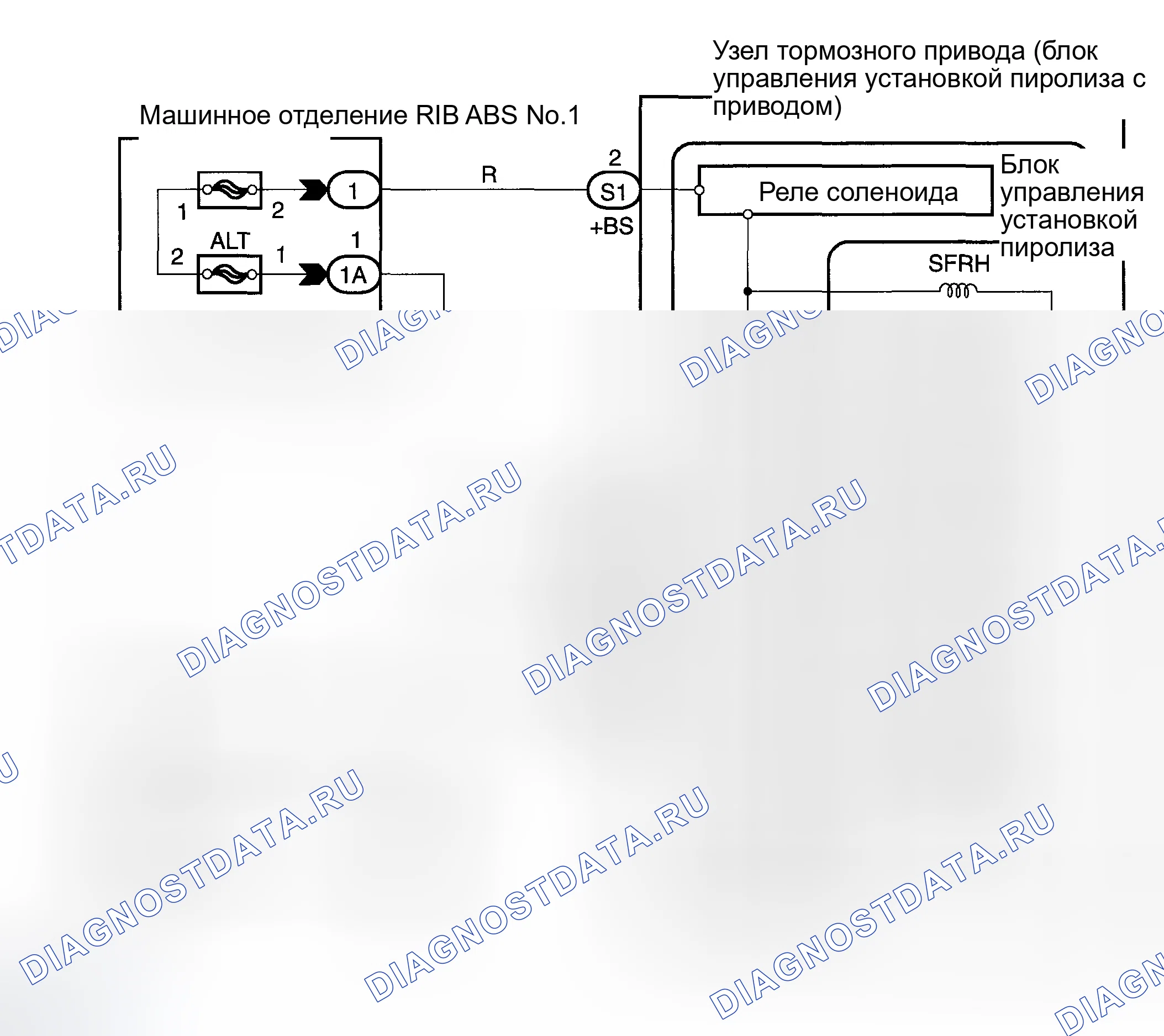Рис. 43: электросхема. Toyota Corolla IX рестайлинг