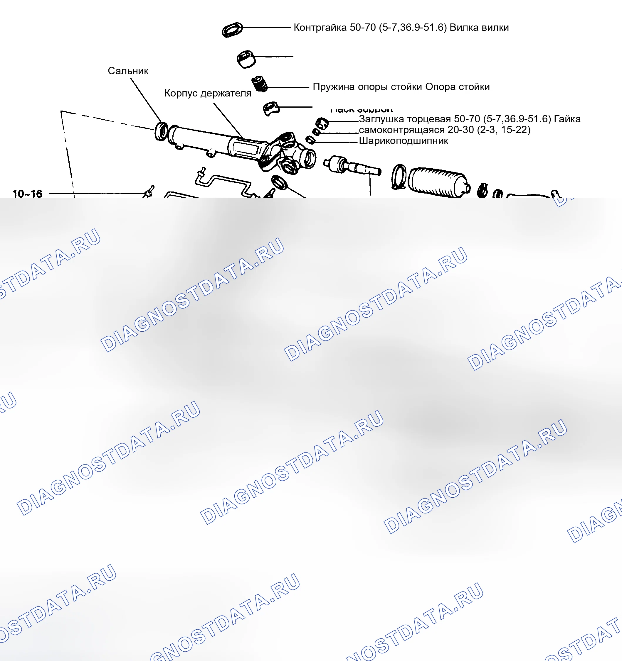 Рис. 1: КОМПОНЕНТЫ. Hyundai Santa Fe I