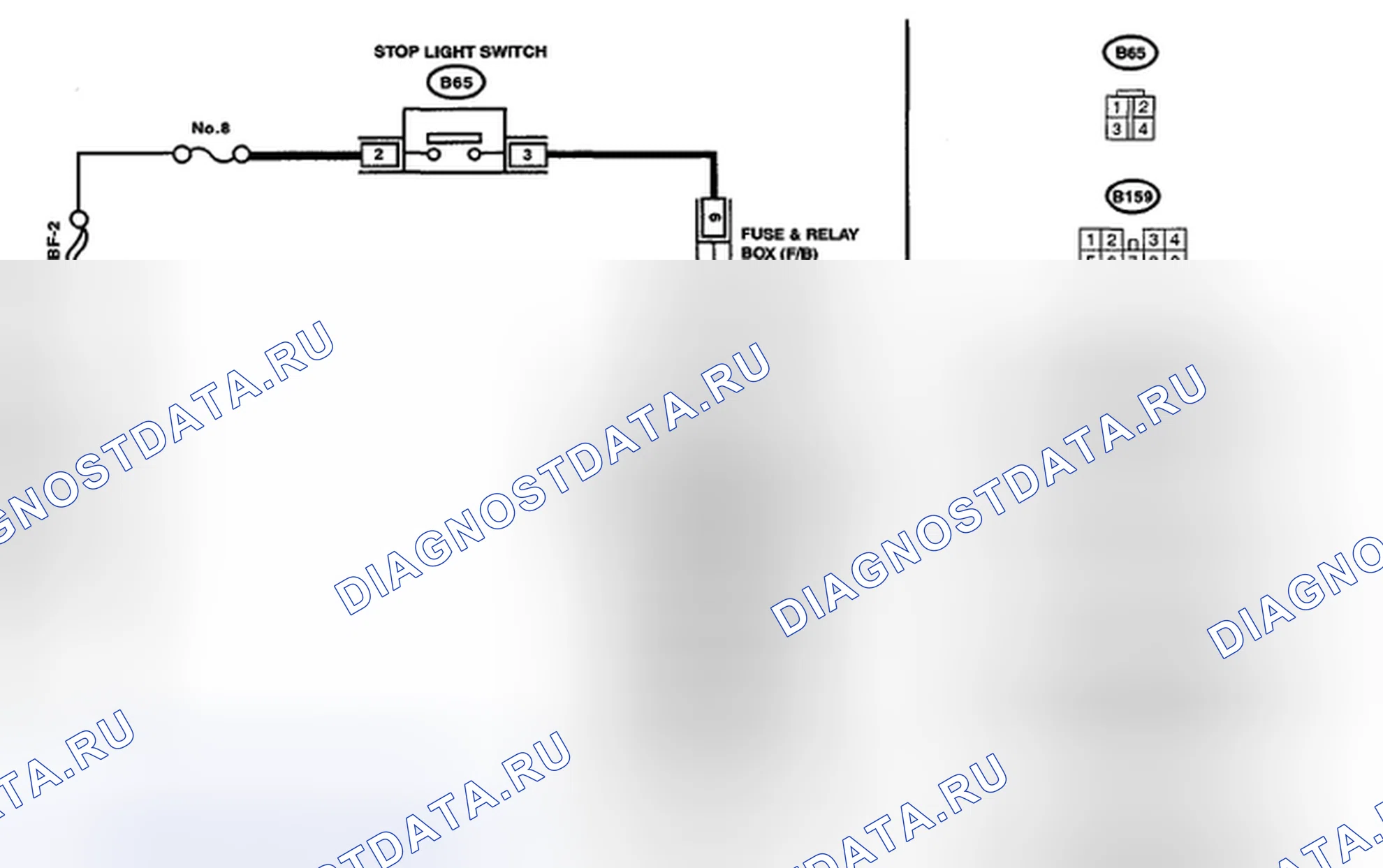 Рис. 8: электросхема. Subaru Tribeca WX рестайлинг