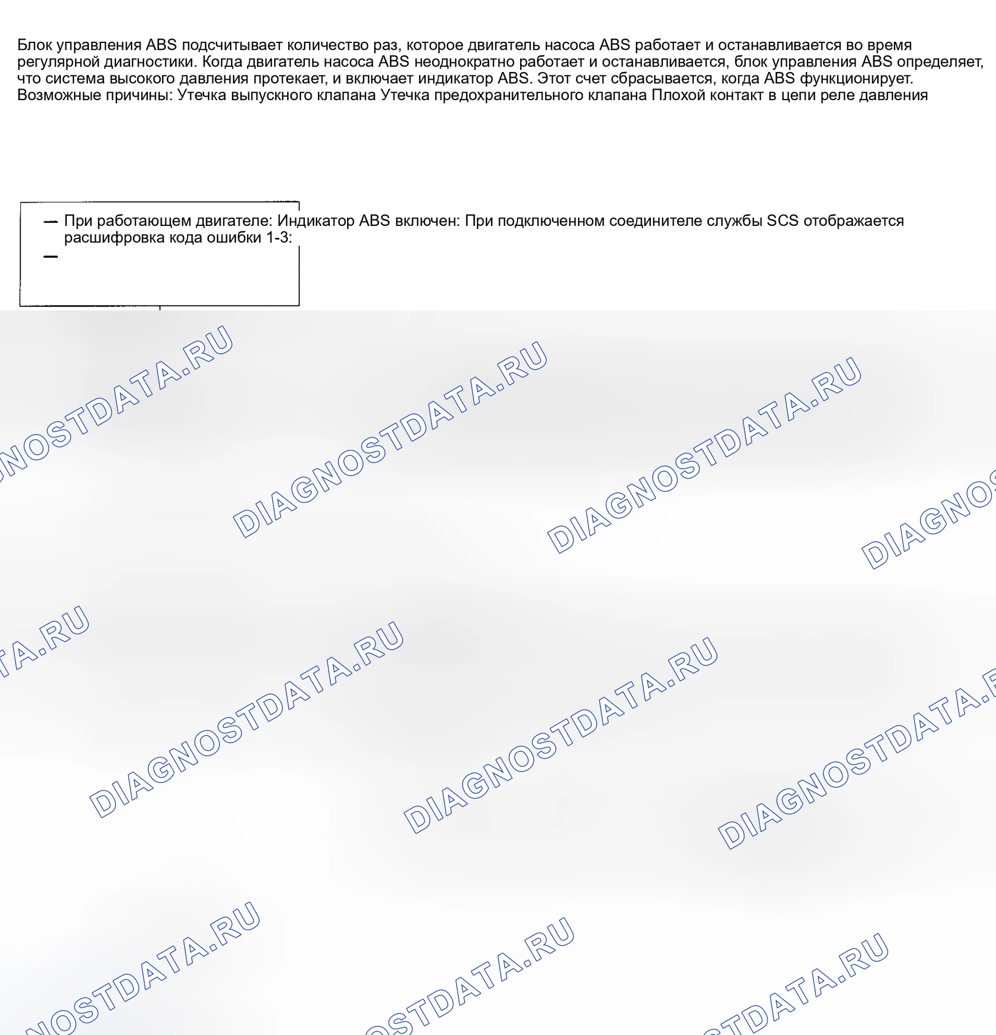 Рис. 19: расшифровка кода ошибки 1-3: УТЕЧКА ПОД ВЫСОКИМ ДАВЛЕНИЕМ. Honda Odyssey I