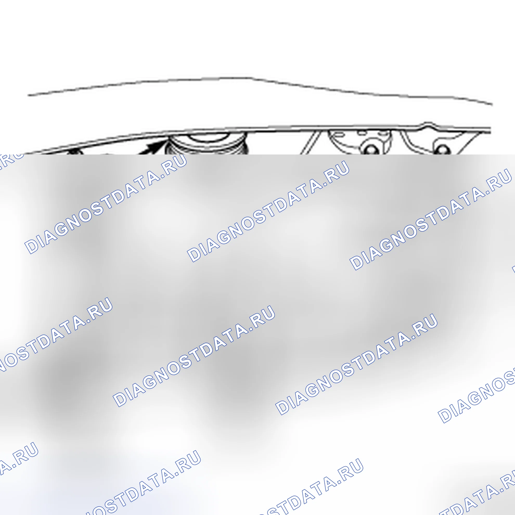 Рис. 418: ПЕРЕДНЯЯ КРЫШКА РЕМНЯ ГРМ. Chrysler Town & Country V