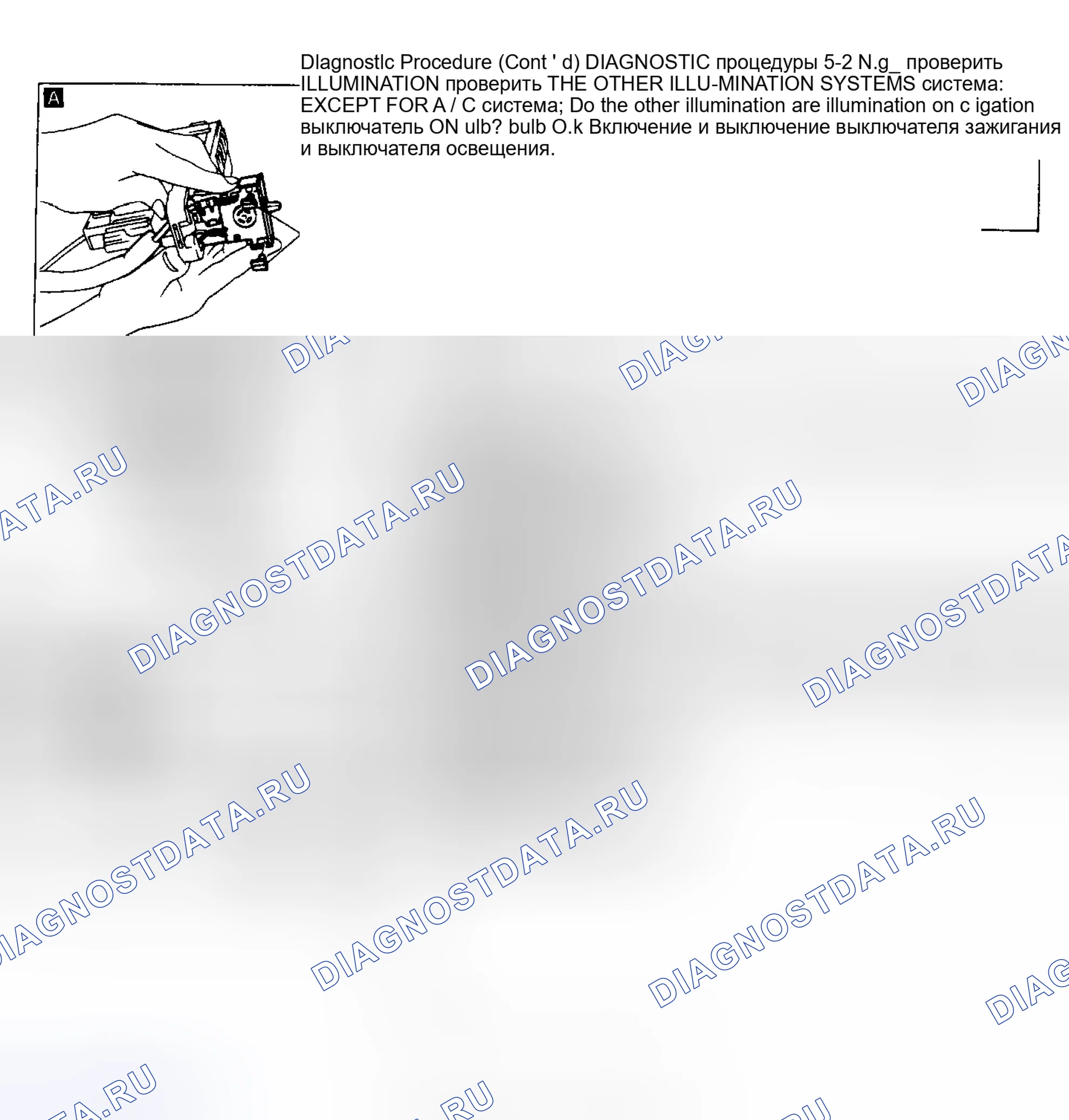 Рис. 13: Блок-схема диагностической процедуры 5 (3 из 6). Nissan Maxima J30