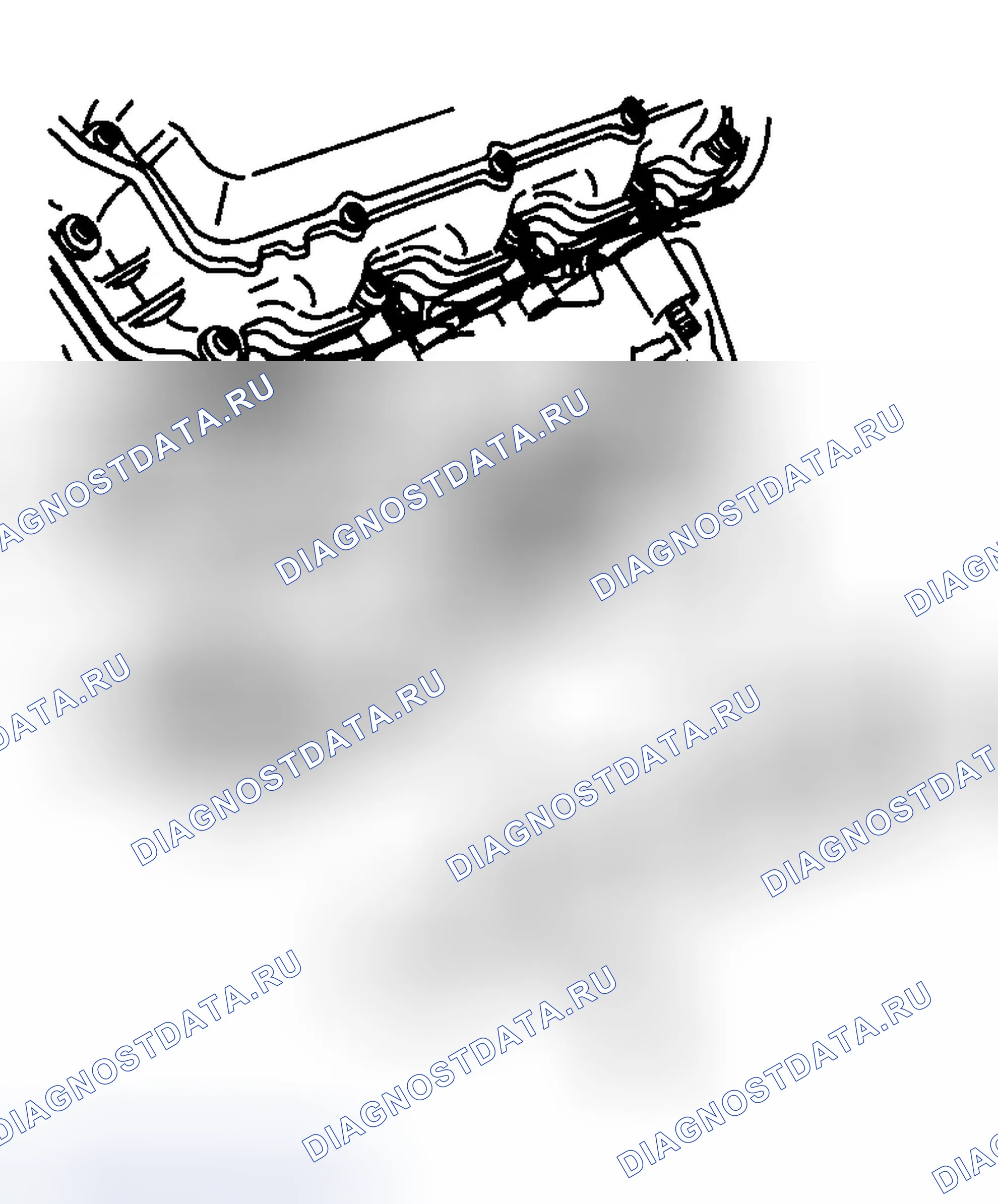 Рис. 904: Демонтаж выпускного коллектора - слева. Chevrolet Silverado 2500 