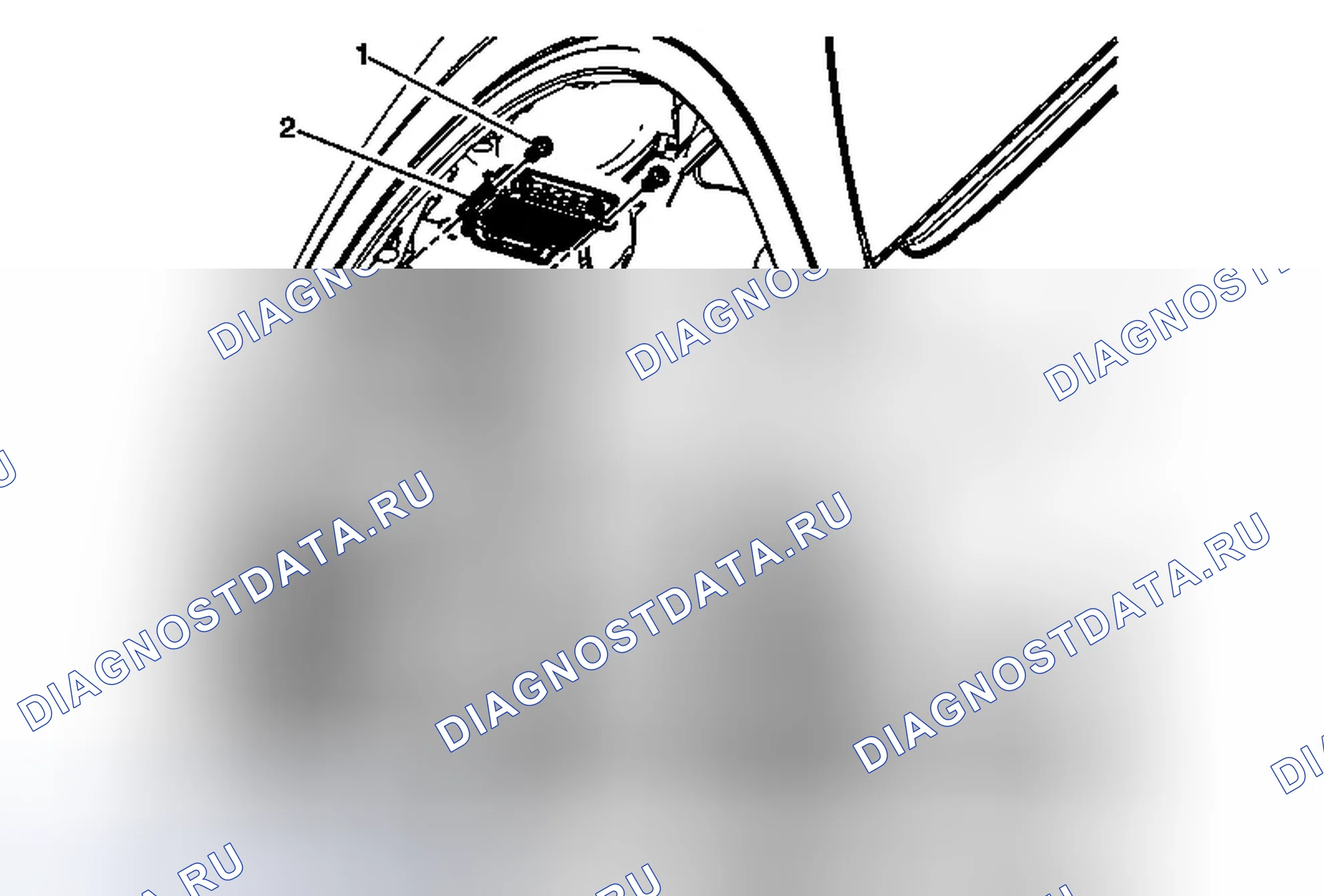 Рис. 16: Замена балласта фары (анклав). GMC Acadia I рестайлинг