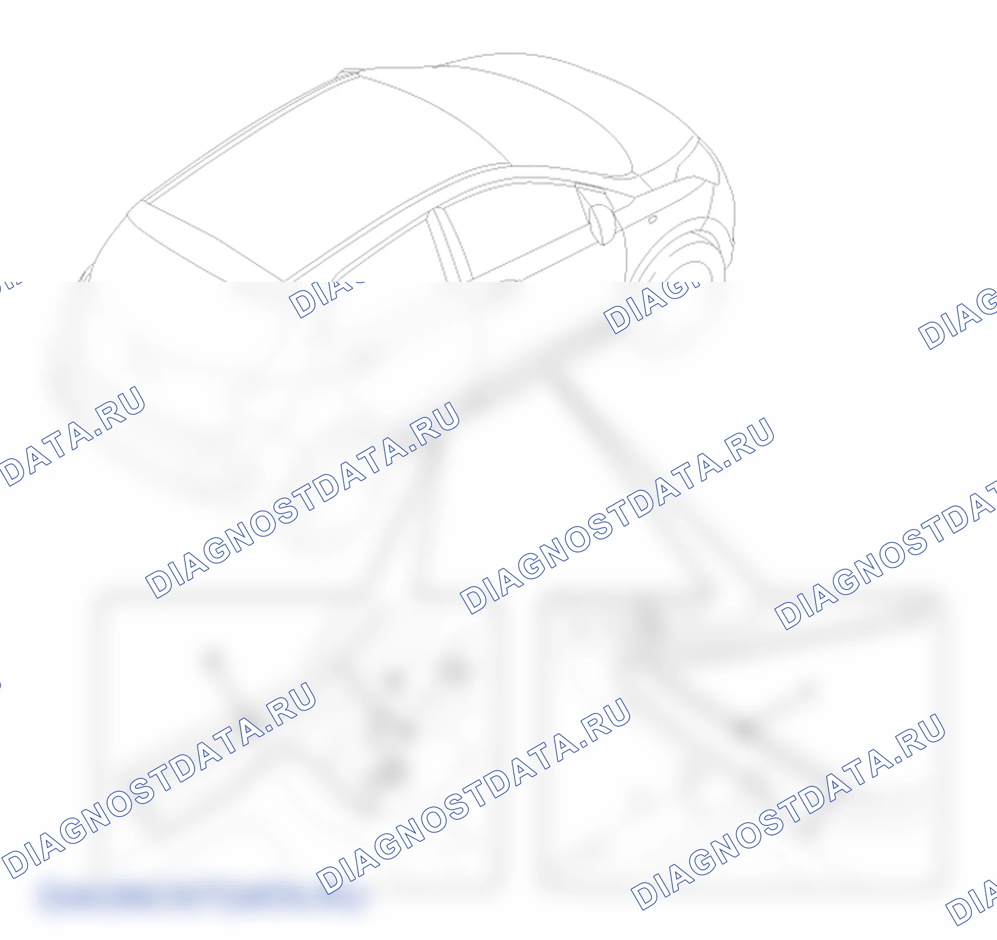 Расположение деталей дверной обшивки. Hyundai GRAND i10/Xcent BA