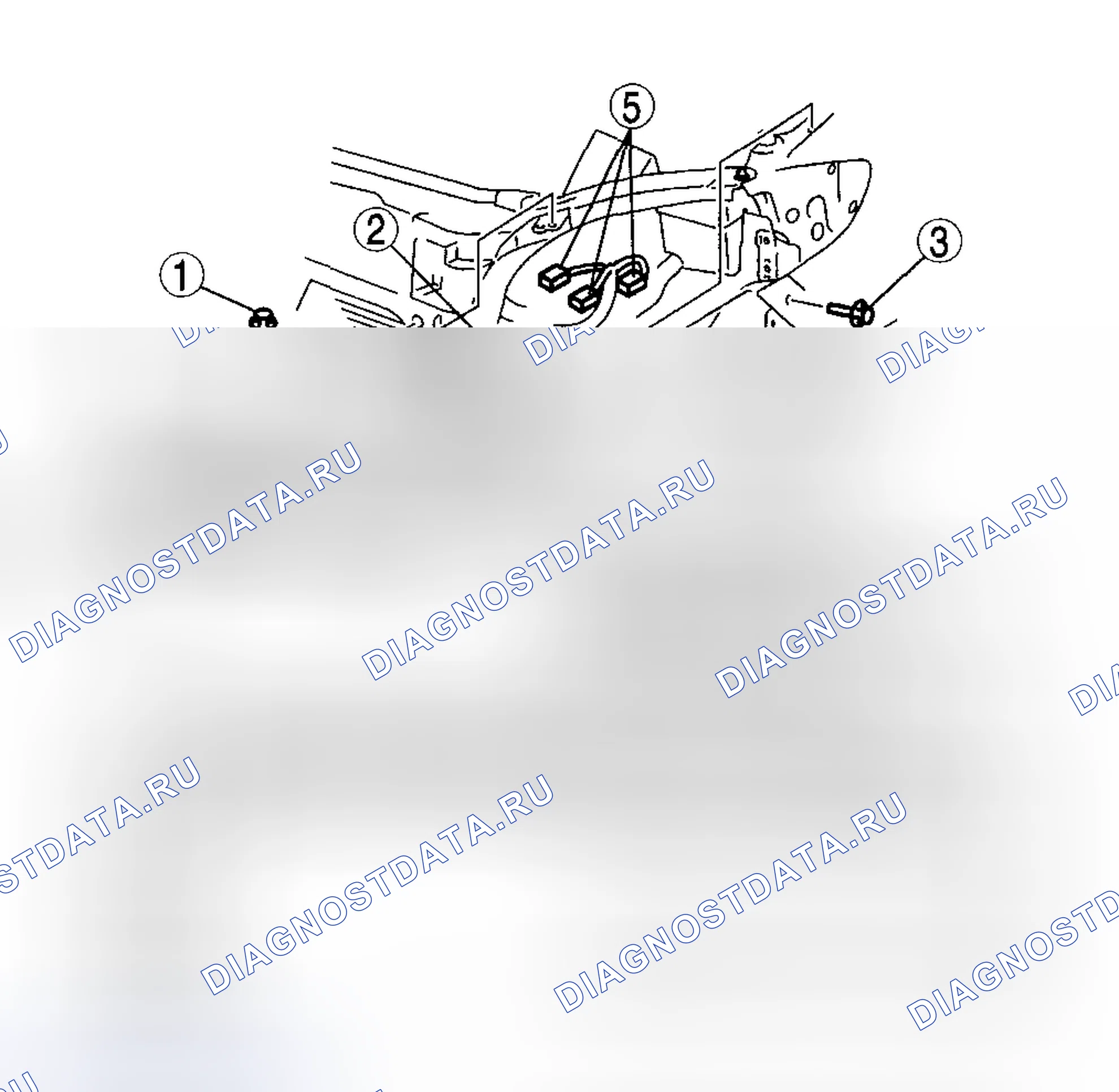 Рис. 2: ПЕРЕДНЯЯ КОМБИНАЦИЯ ДЕМОНТАЖ / МОНТАЖ ФАРЫ. Mazda 5 I