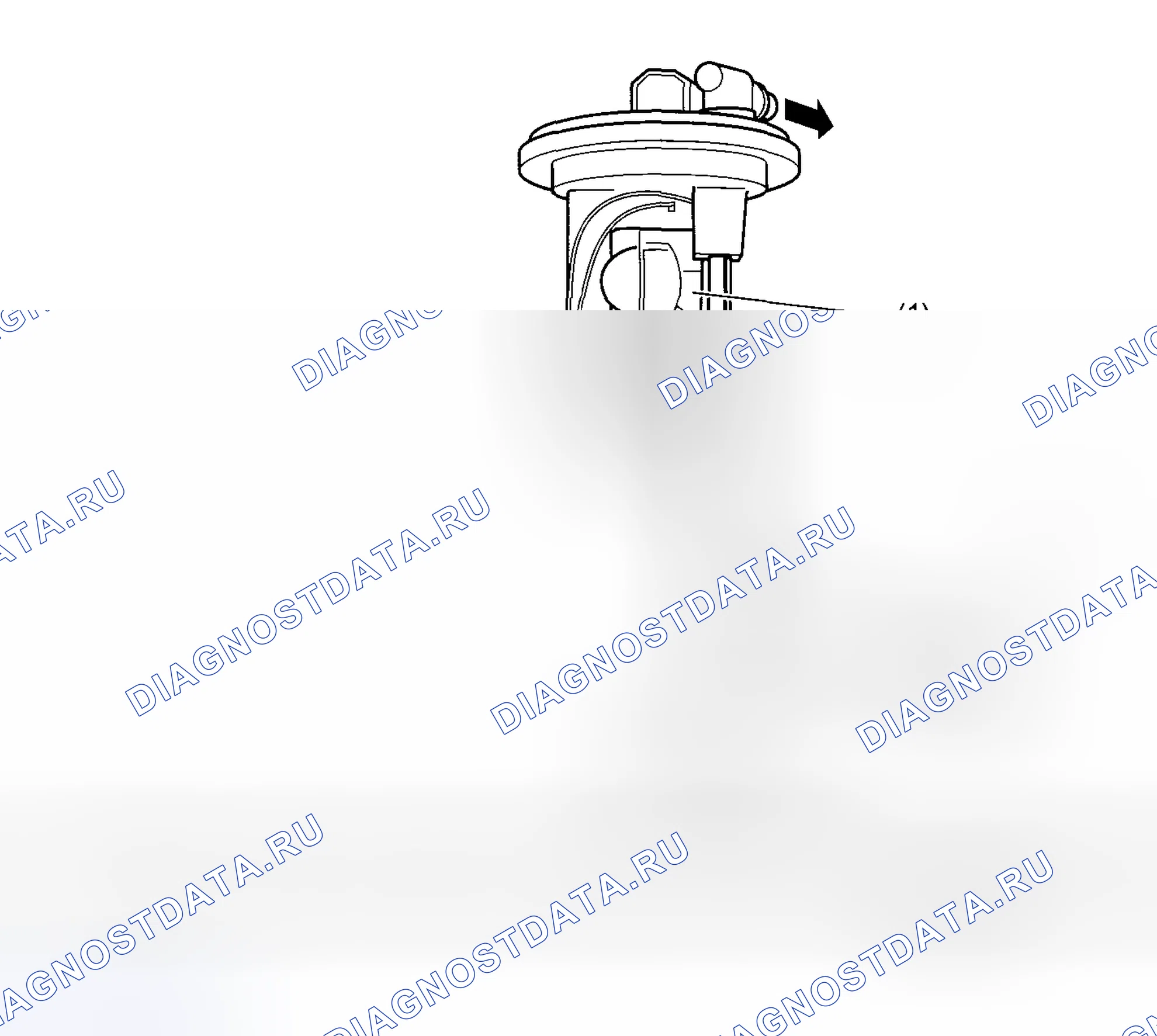 Рис. 11: ПОДКАМЕРНЫЙ ДАТЧИК УРОВНЯ ТОПЛИВА. Subaru Impreza WRX STI GR