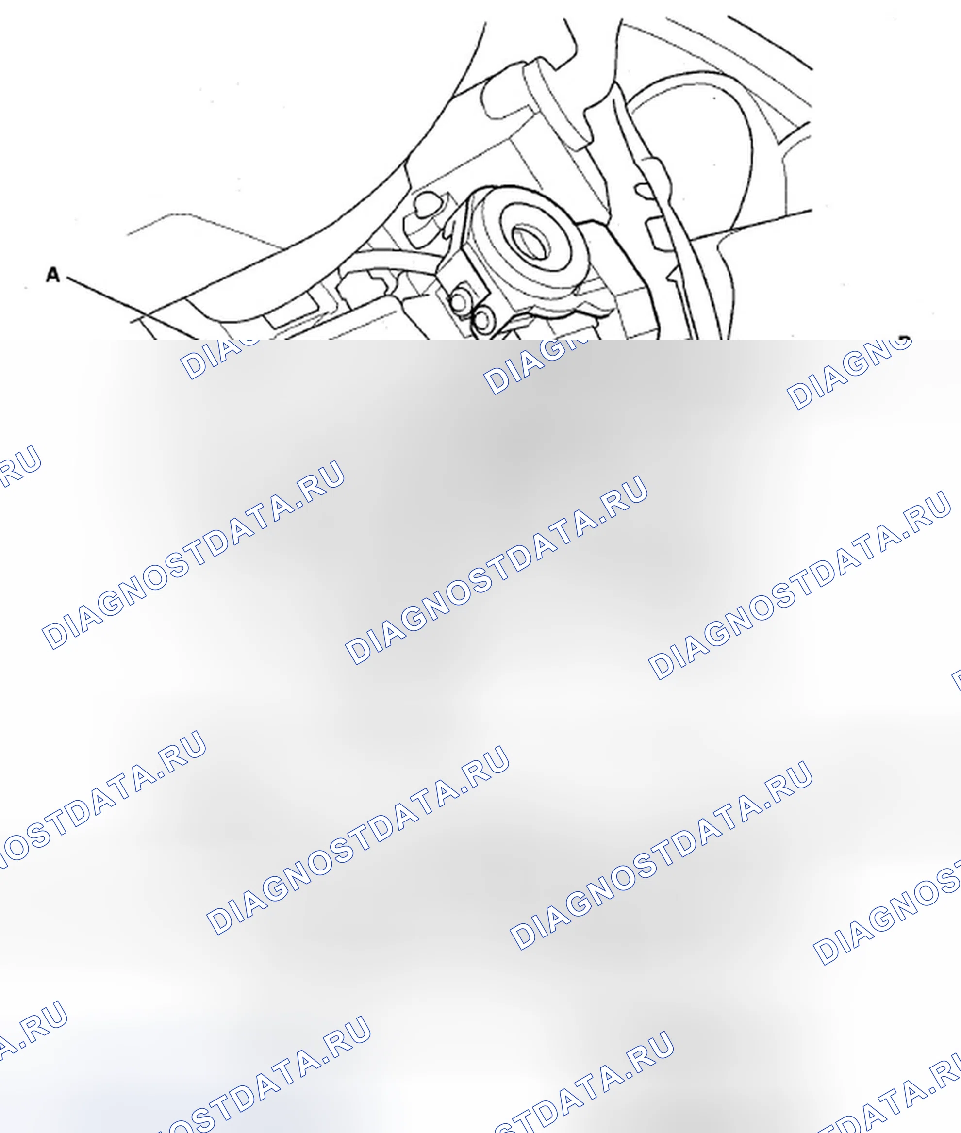 Рис. 13: Входной тест блока управления иммобилайзером без ключа. Acura ZDX I