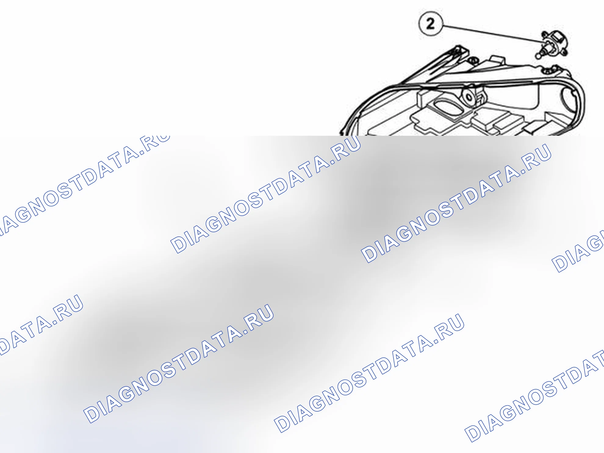 Рис. 1046: БИ-КСЕНОНОВАЯ СИСТЕМА ФАР. Volvo S80 II