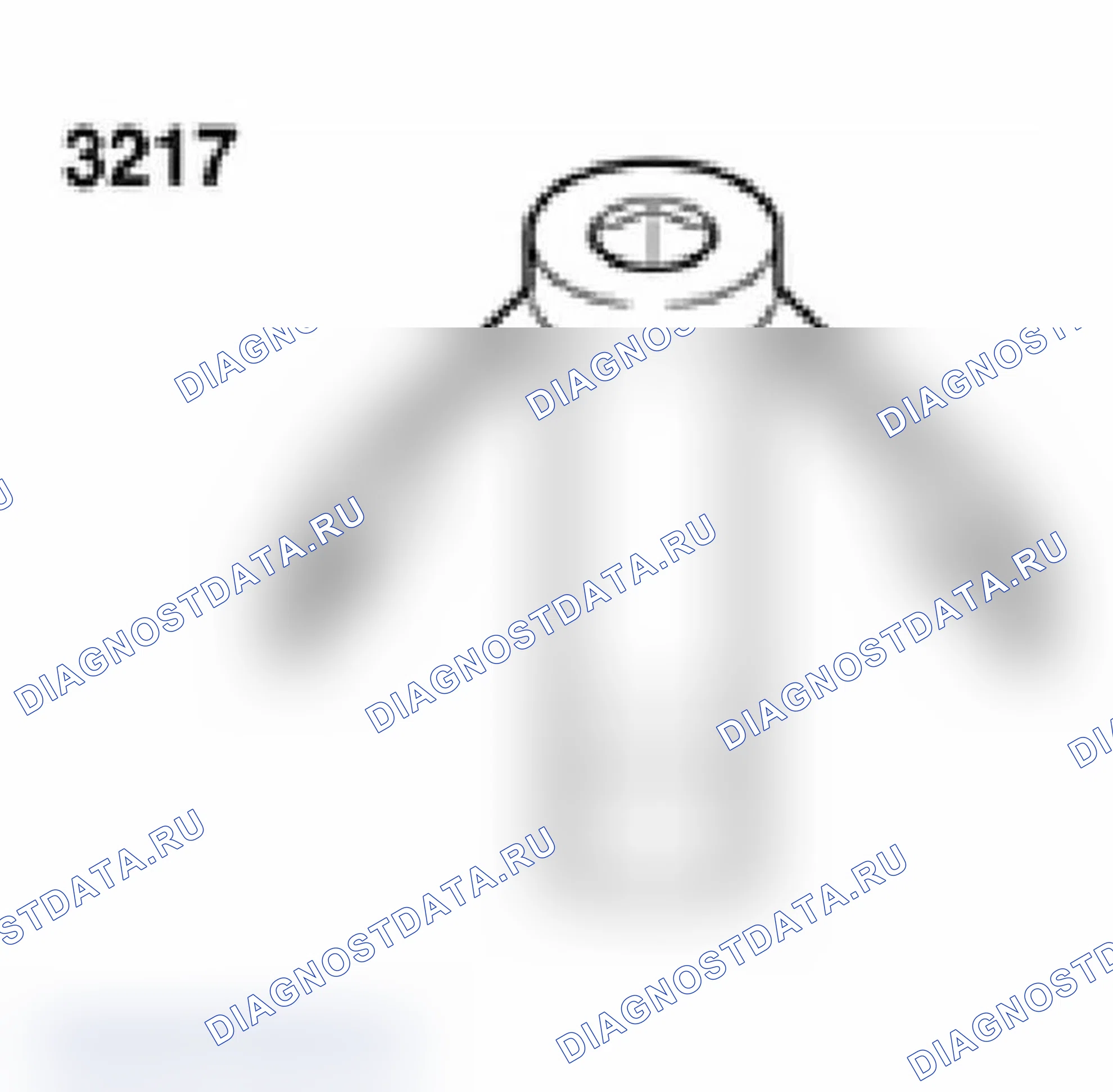 Рис. 577: Идентификация кольцевого гаечного ключа 3217. Audi A6 C5