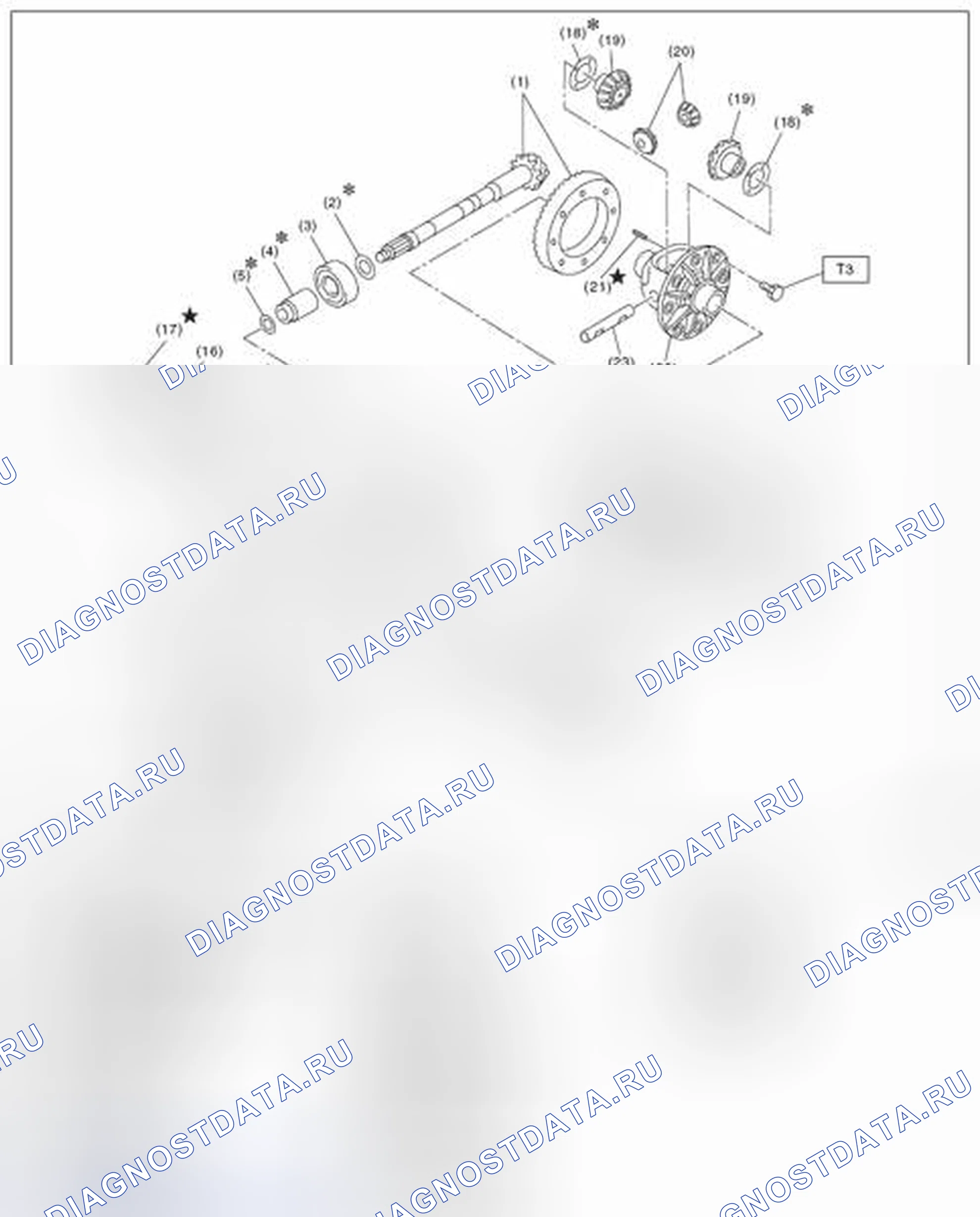 Рис. 326: ЗАДНИЙ ДИФФЕРЕНЦИАЛ (VA1-TYPE). Subaru Impreza WRX GE рестайлинг