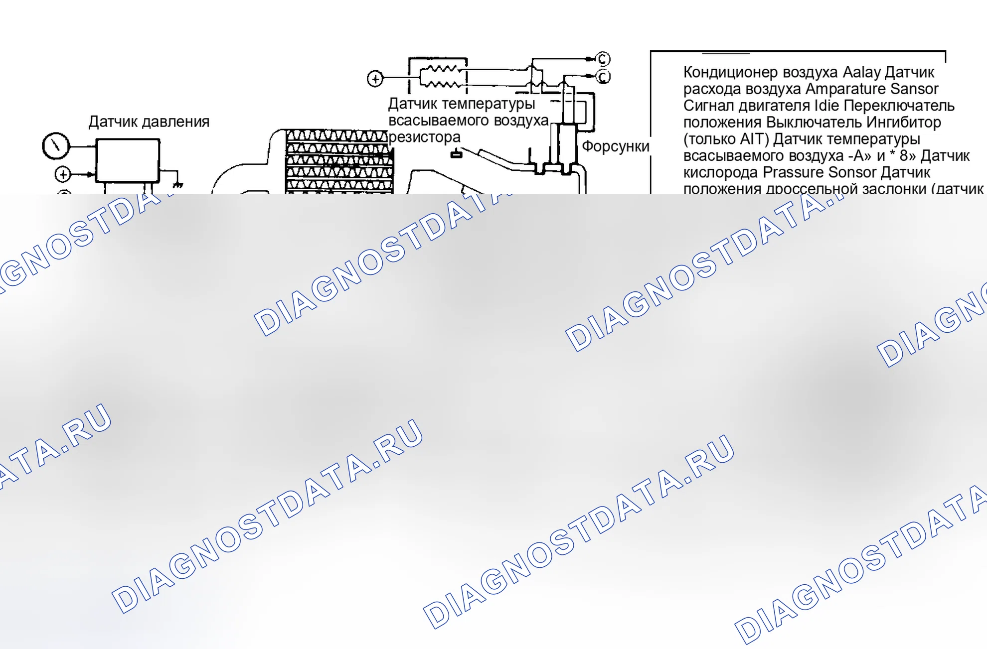 Рис. 49: ESI Intercooled Turbo ECI система (Starion). Mitsubishi Mirage II