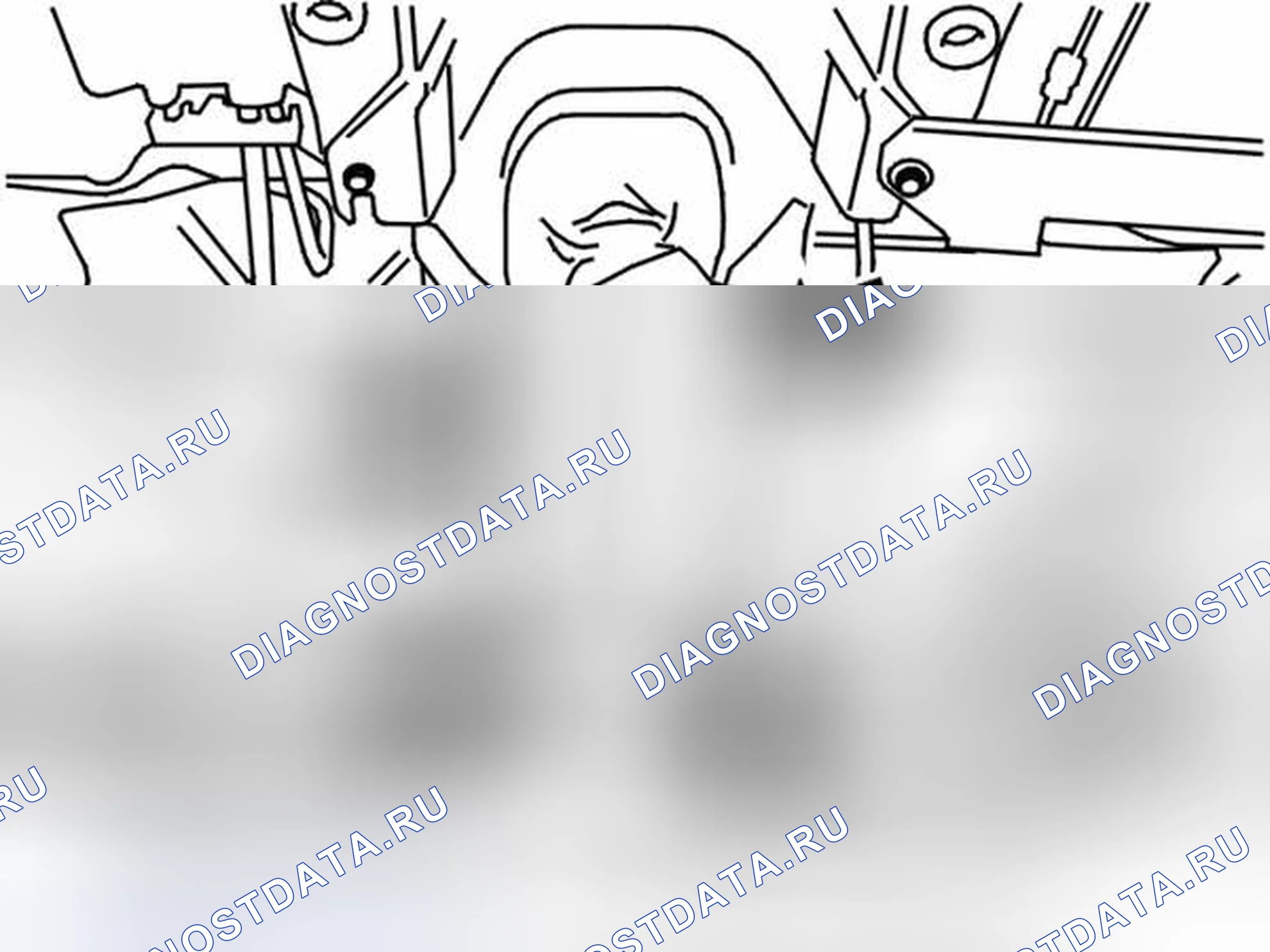 Рис. 28: Удаление теплоотражающей пластины. Volvo S80 I рестайлинг