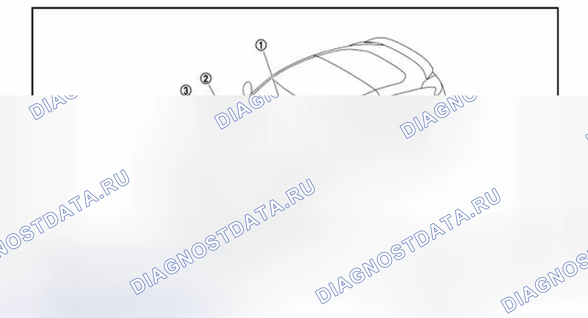 Рис. 39: Расположение компонентов. Honda MDX I