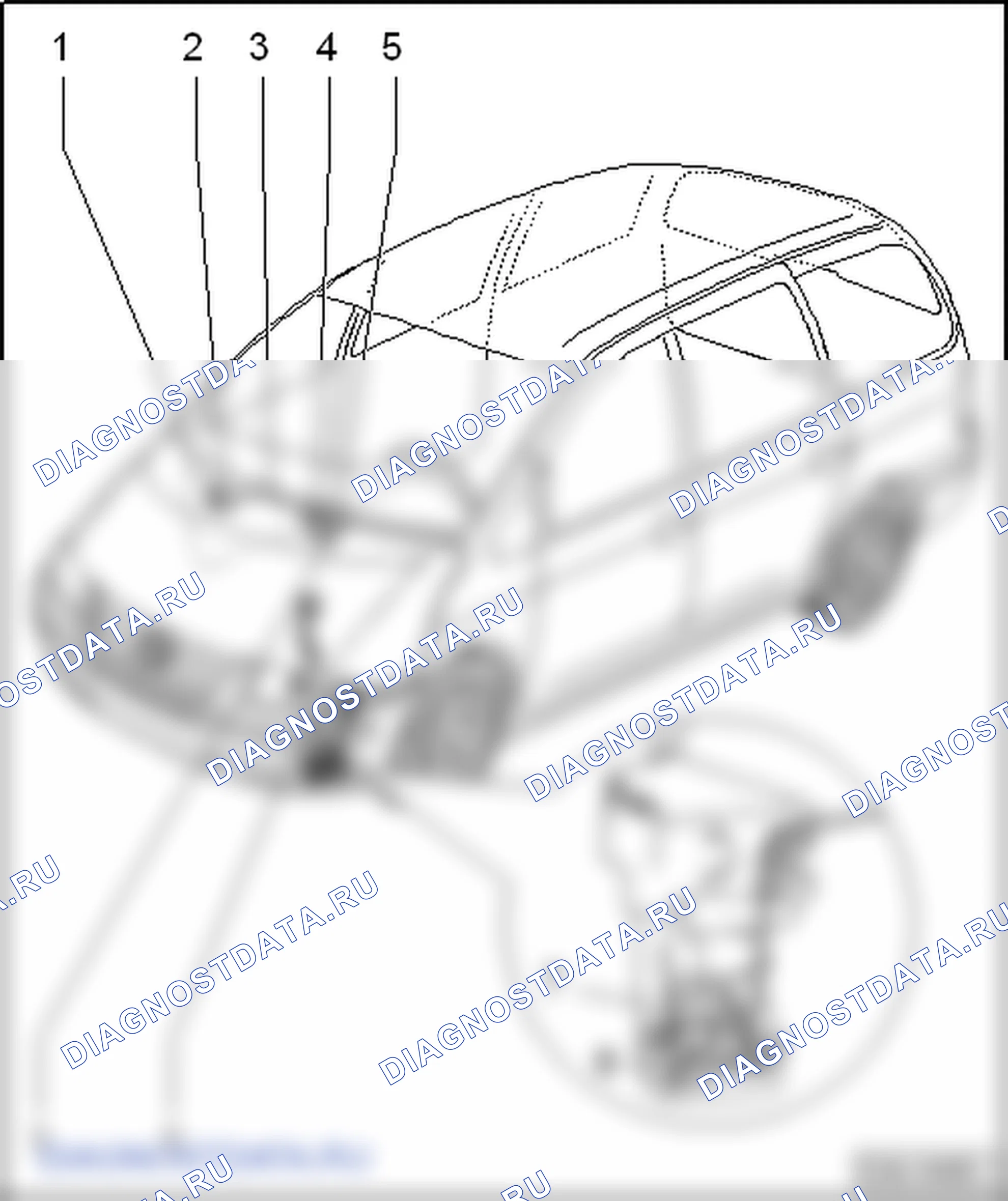 Система омывателя ветрового стекла. SEAT Alhambra I