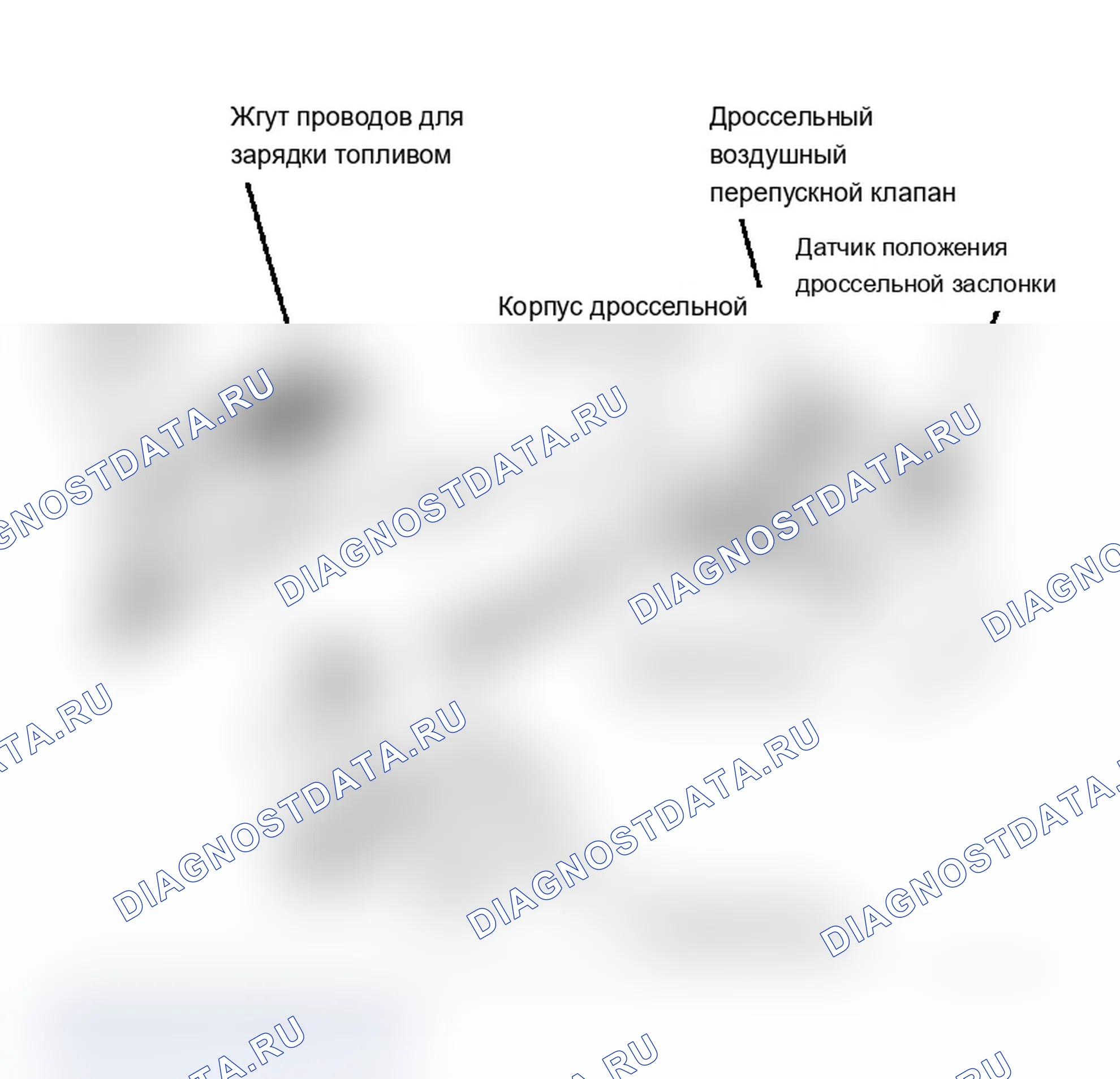 Рис. 20: 2.3L Зарядный коллектор топлива двигателя в сборе (показан Mustang SVO, другие аналогичные). Mercury Cougar VI