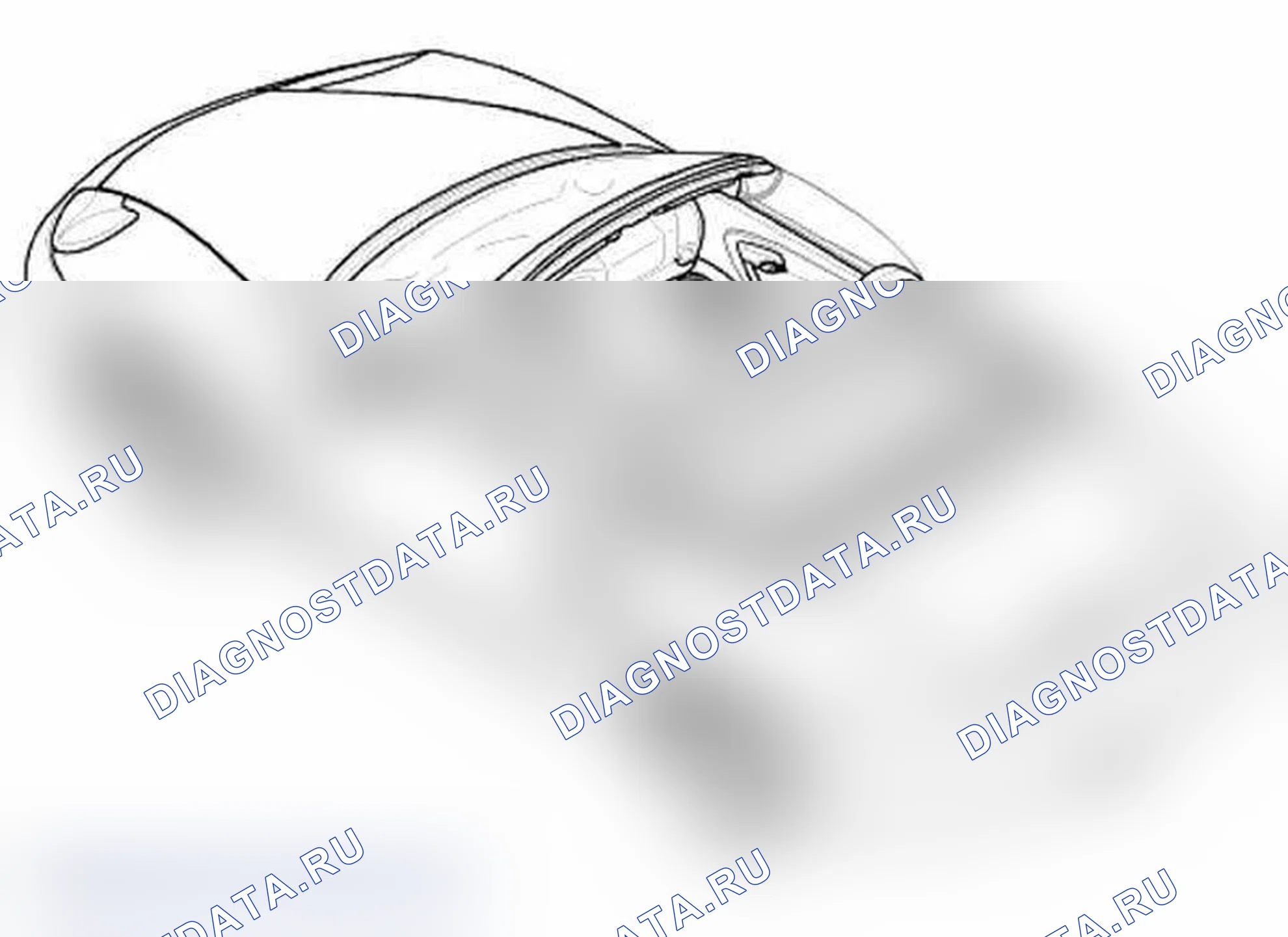 Рис. 185: Снятие и установка крышки складного верхнего отсека. Porsche Boxster S 986