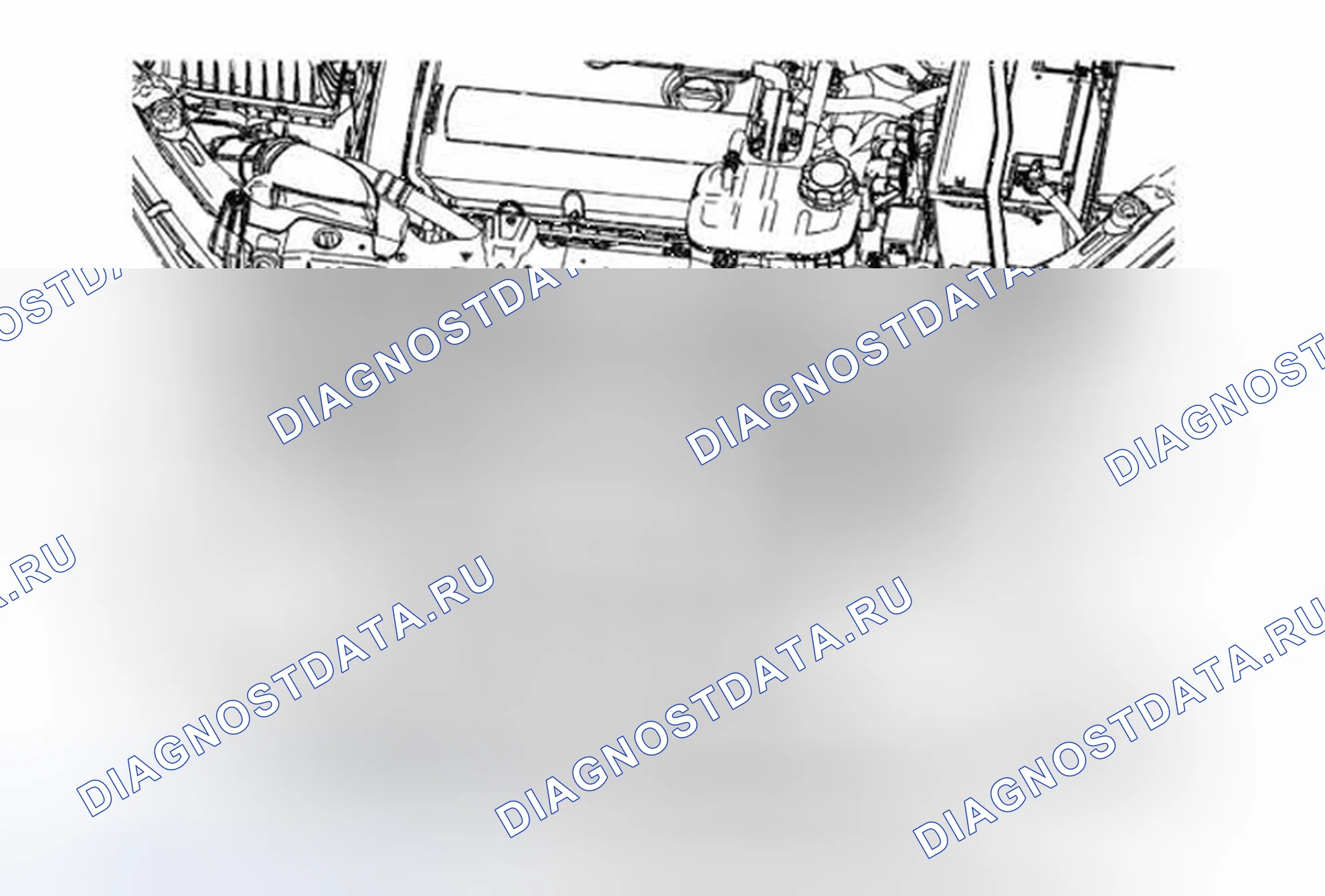 Рис. 34: Замена верхнего кронштейна радиатора (2H0). Buick Encore I