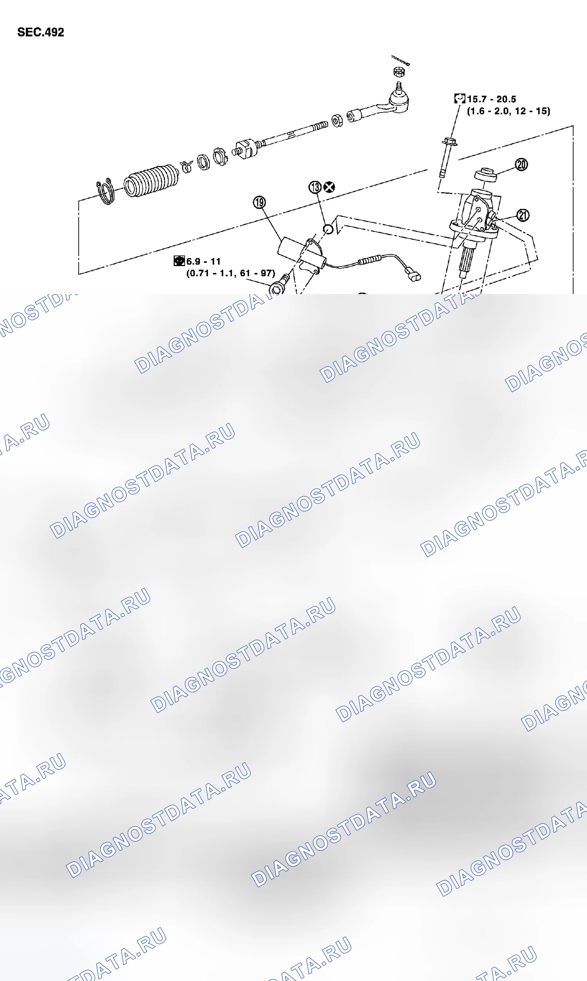Рис. 6: Разборка и сборка. Infiniti M45 II