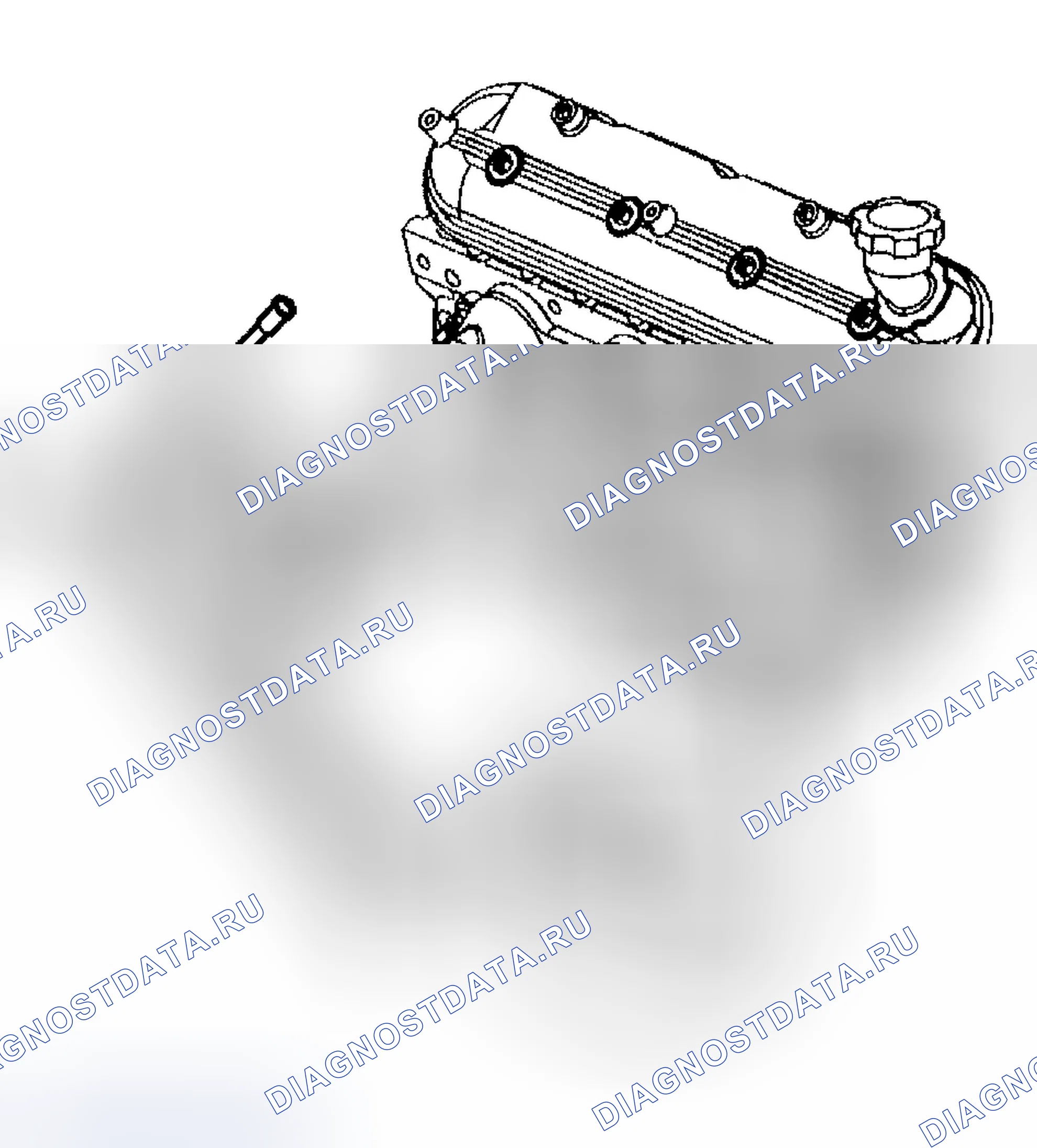 Рис. 1413: Индикатор уровня масла и демонтаж трубки. Chevrolet Silverado 1500 HD 
