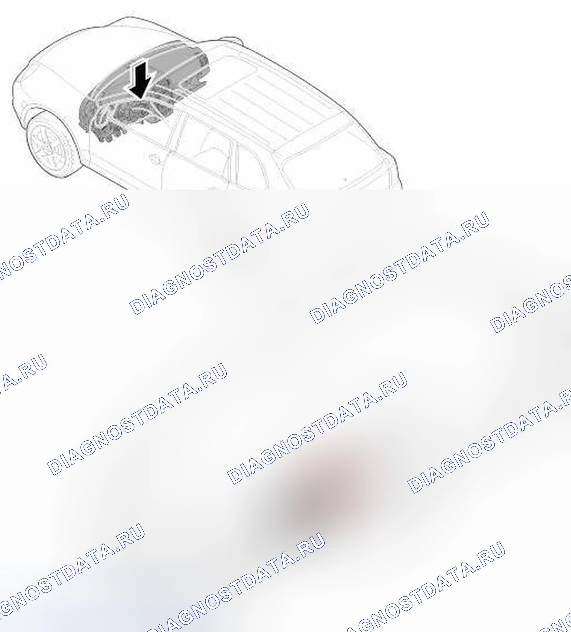 Рис. 95: Снятие переключателя рулевой колонки. Porsche Cayenne GTS 957 рестайлинг