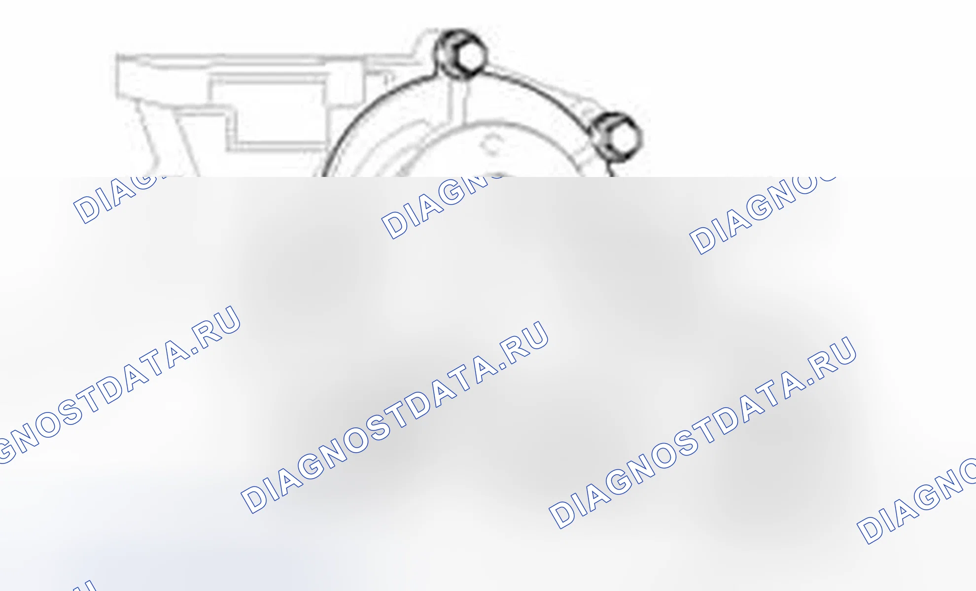 Рис. 22: Водяной насос. Hyundai Equus II