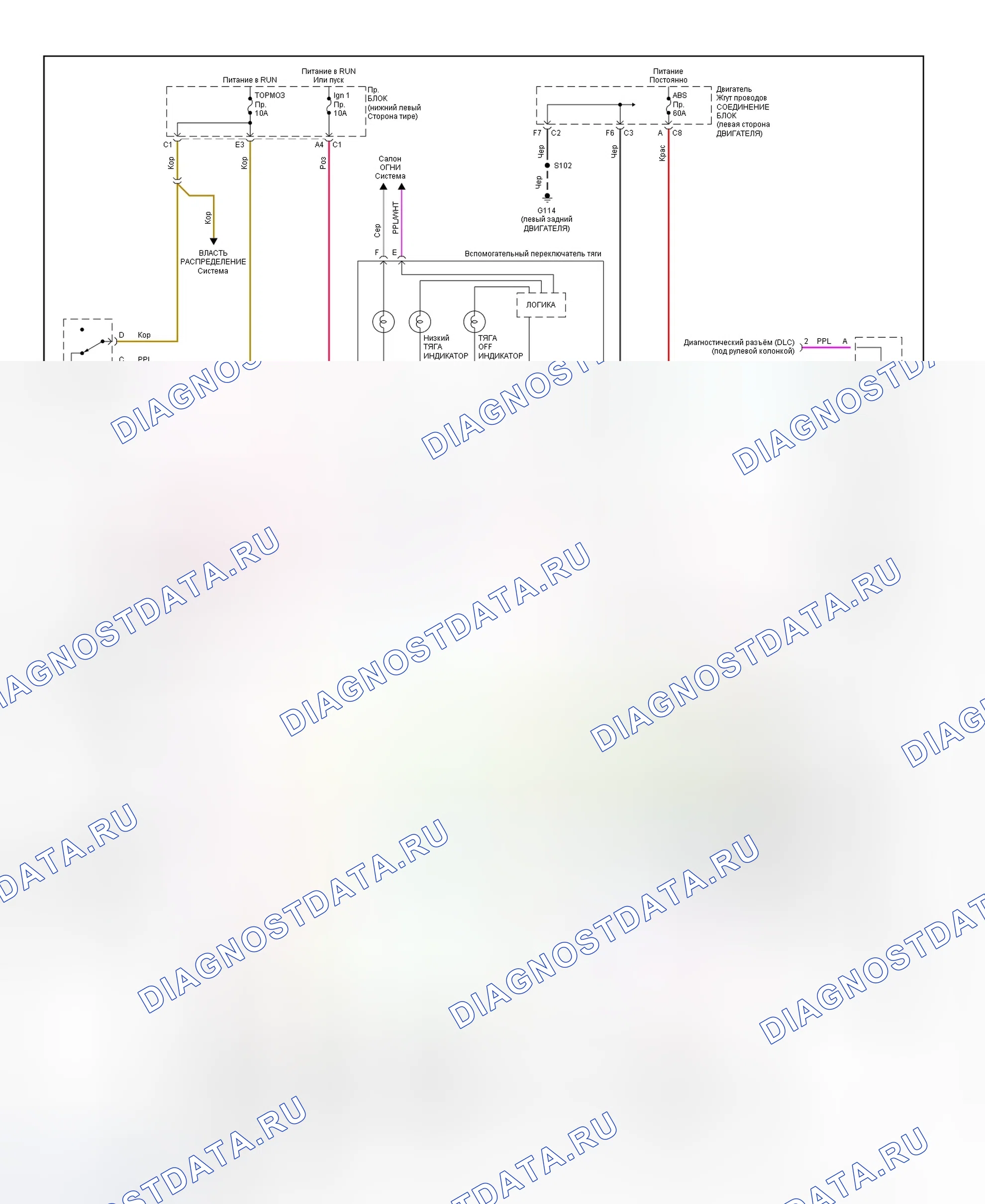 Рис. 33: Антиблокировочная схема тормозов (Sierra, Silverado, Suburban, Tahoe, Yukon и Yukon Xl - с Traction управление - New Style). Chevrolet Venture I