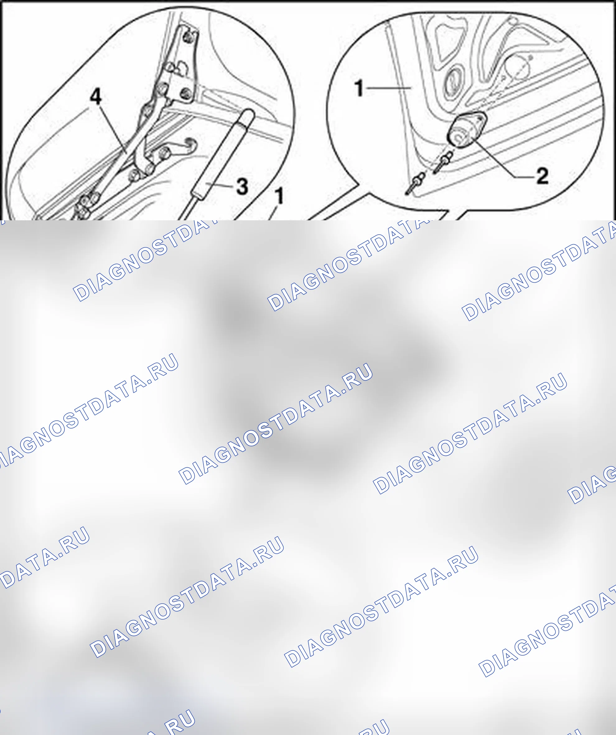 Рис. 321: Задняя крышка, снятие, установка и регулировка. Audi S4 B7