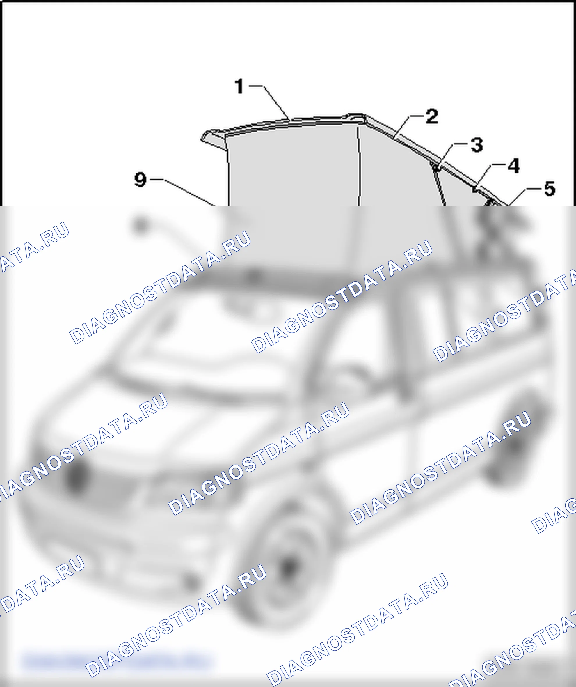 Подъёмная крыша с ручным приводом »California Beach«. Volkswagen Transporter T5