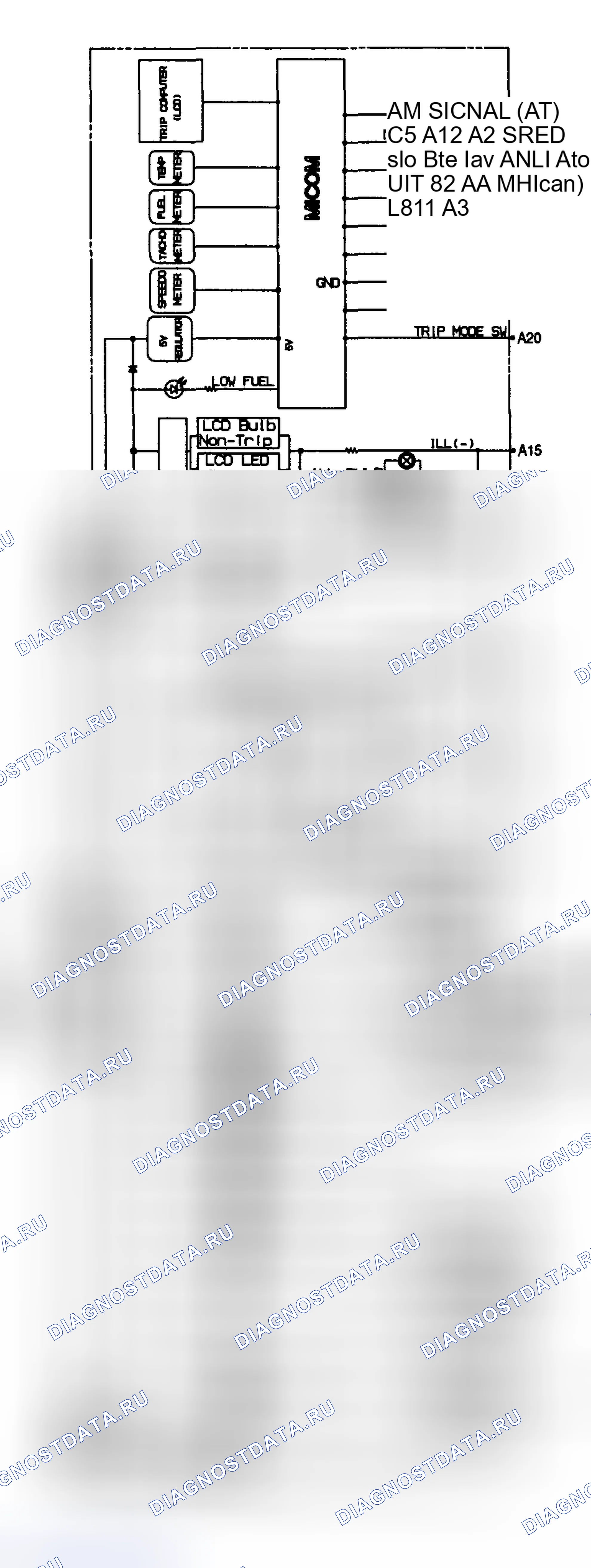 Рис. 98: ПРИНЦИПИАЛЬНАЯ СХЕМА. Hyundai Santa Fe I