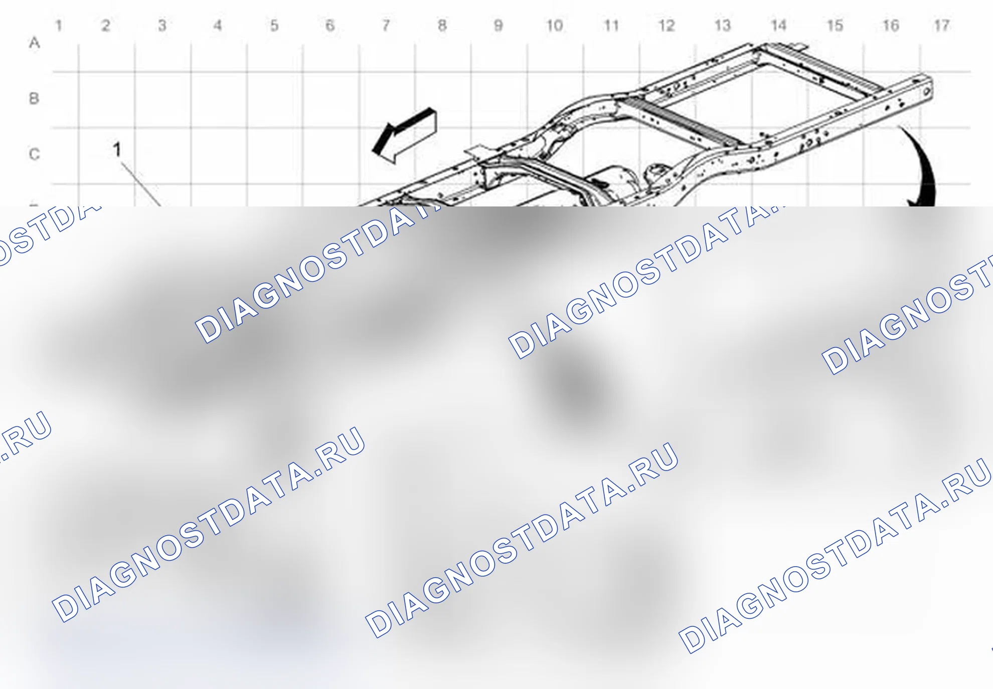 Рис. 17: Прокладка кабелей шасси (LGH). Chevrolet Express G1500 