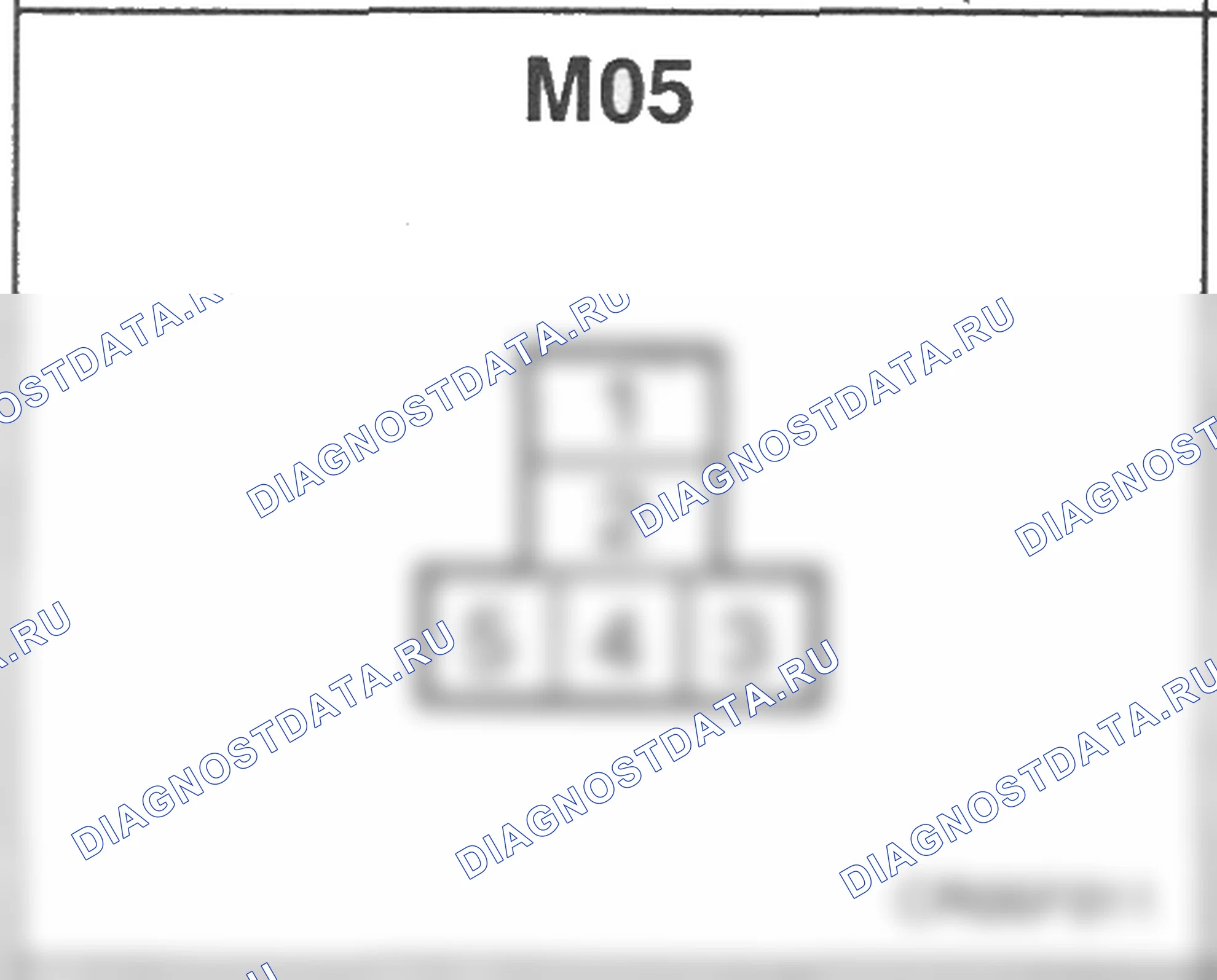 Распиновка разъёма M05 — основного жгута. Hyundai Atos MX