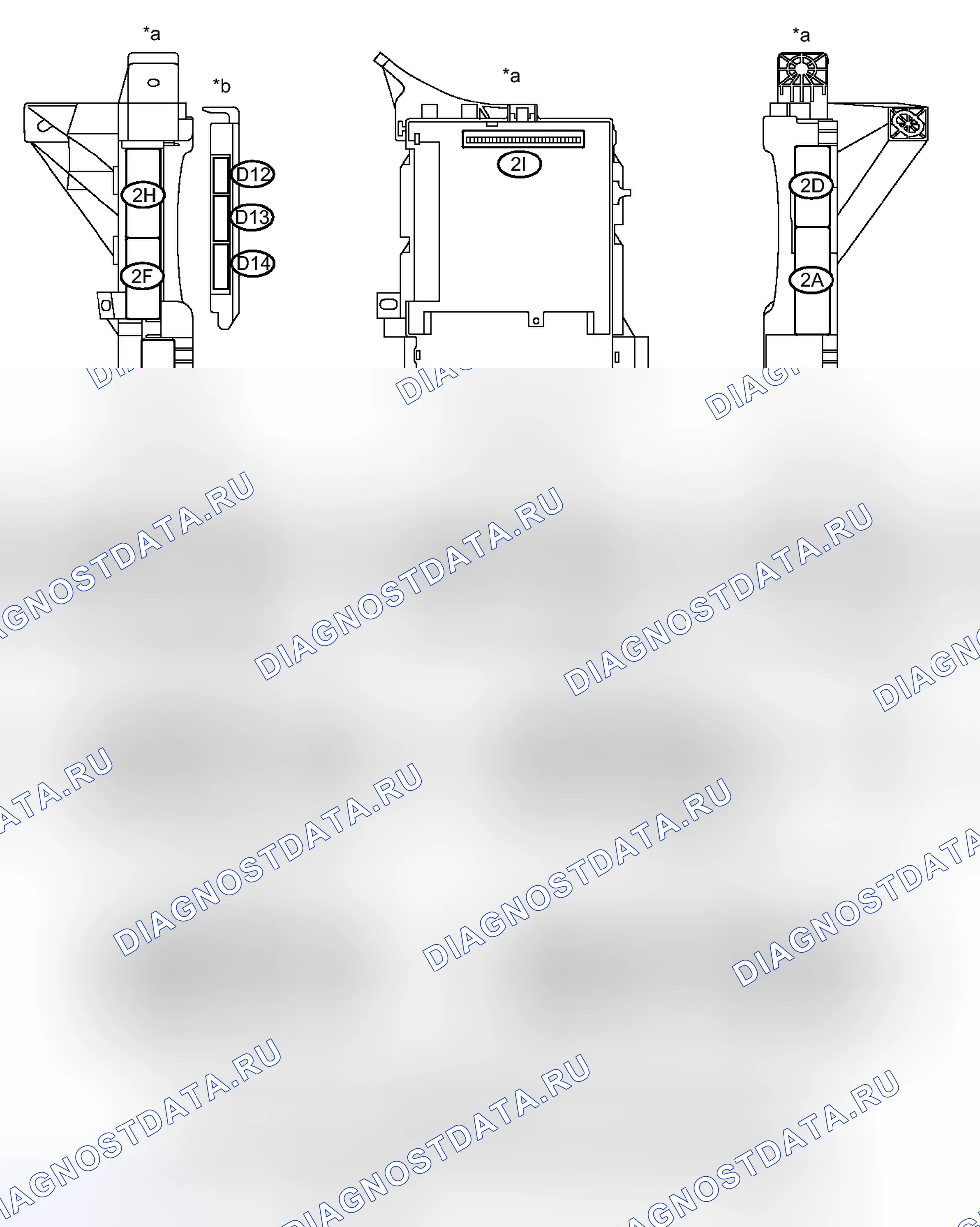 Рис. 73: КЛЕММЫ ЭБУ. Toyota Sienna III