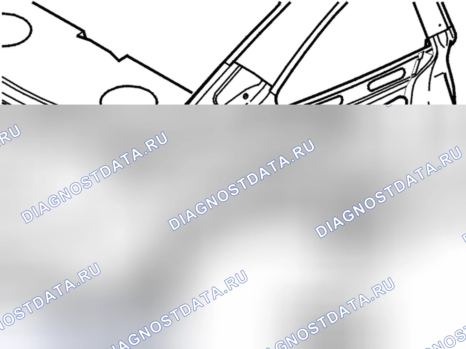 Рис. 97: Замена наружного пола. Volvo C70 I